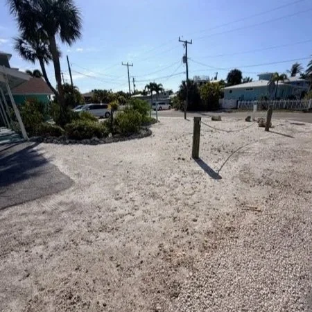 Shell Driveway Installation | Before