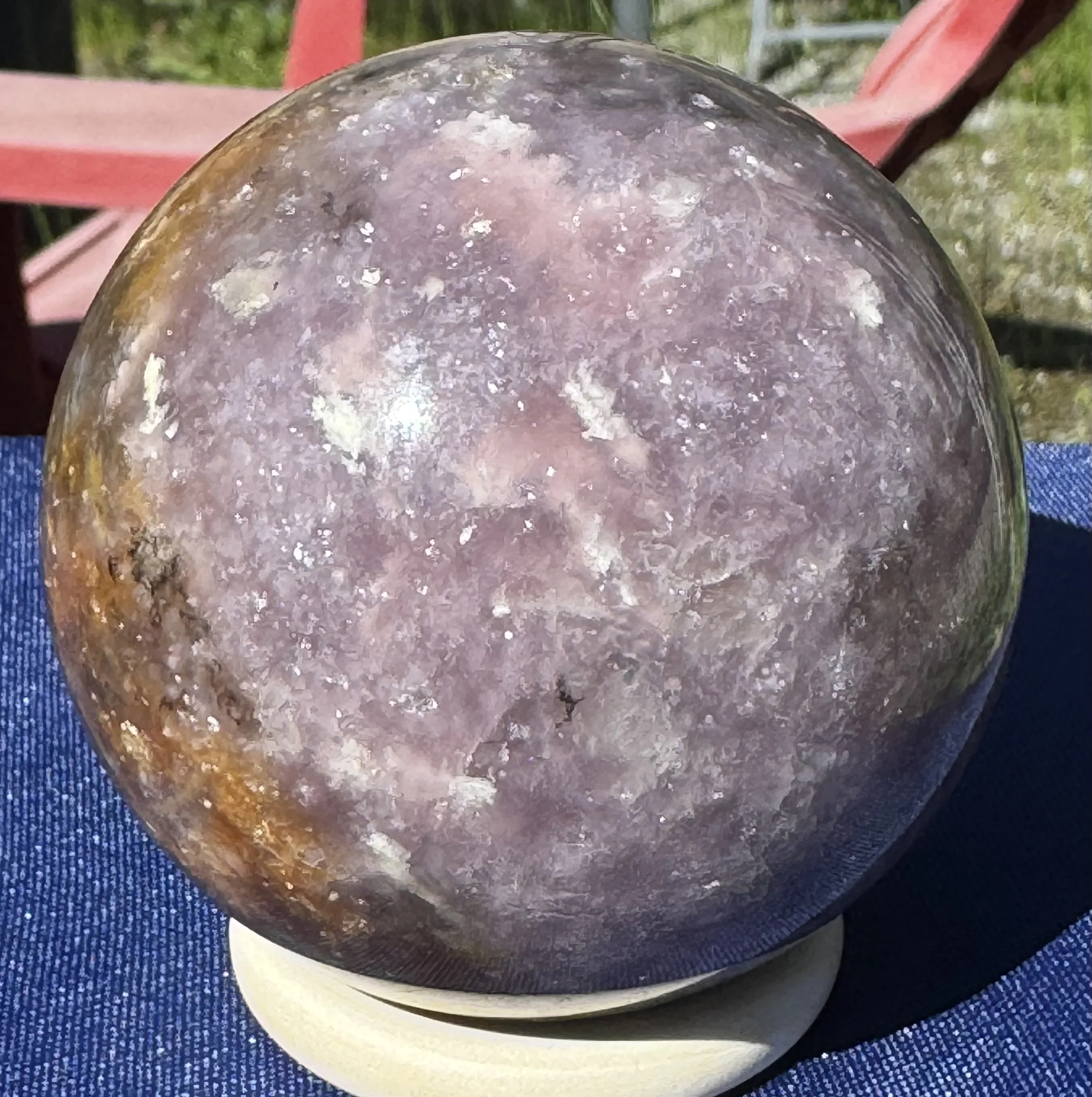 Lepidolite Sphere