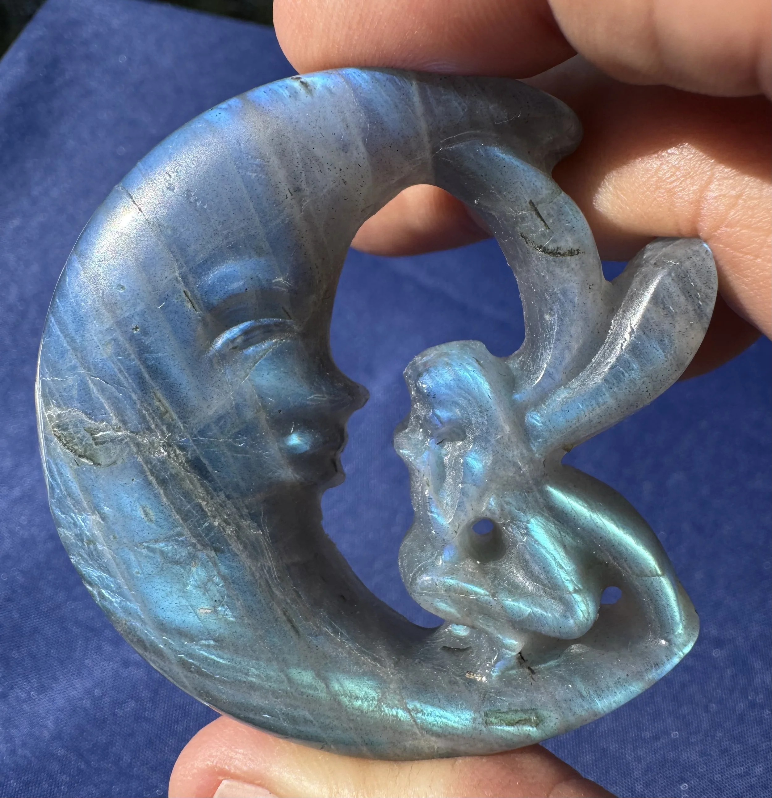 Labradorite Moon and Fairy