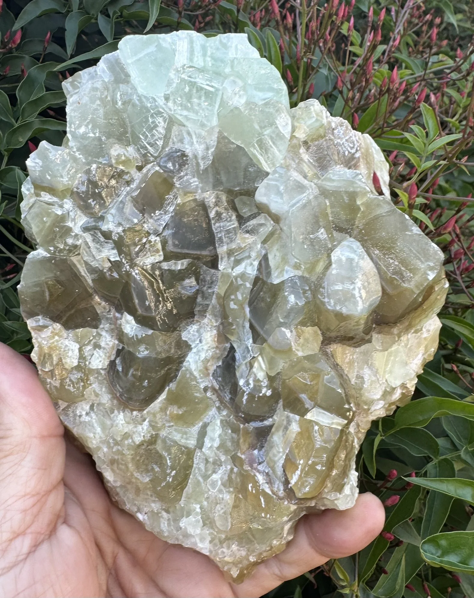 Green Calcite cluster