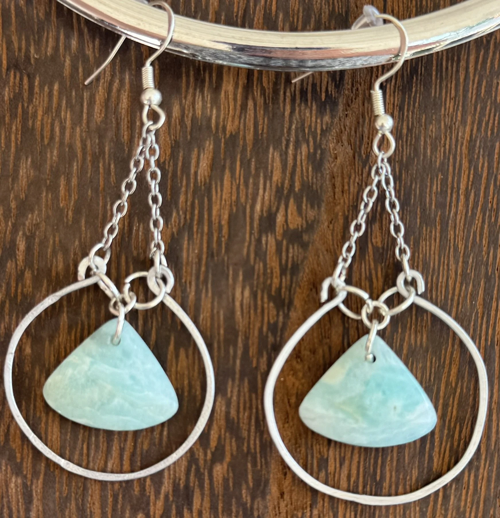 Hemimorphite earrings