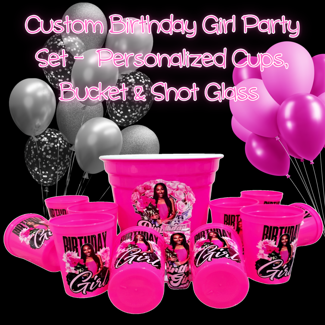Custom Birthday Girl Party Set