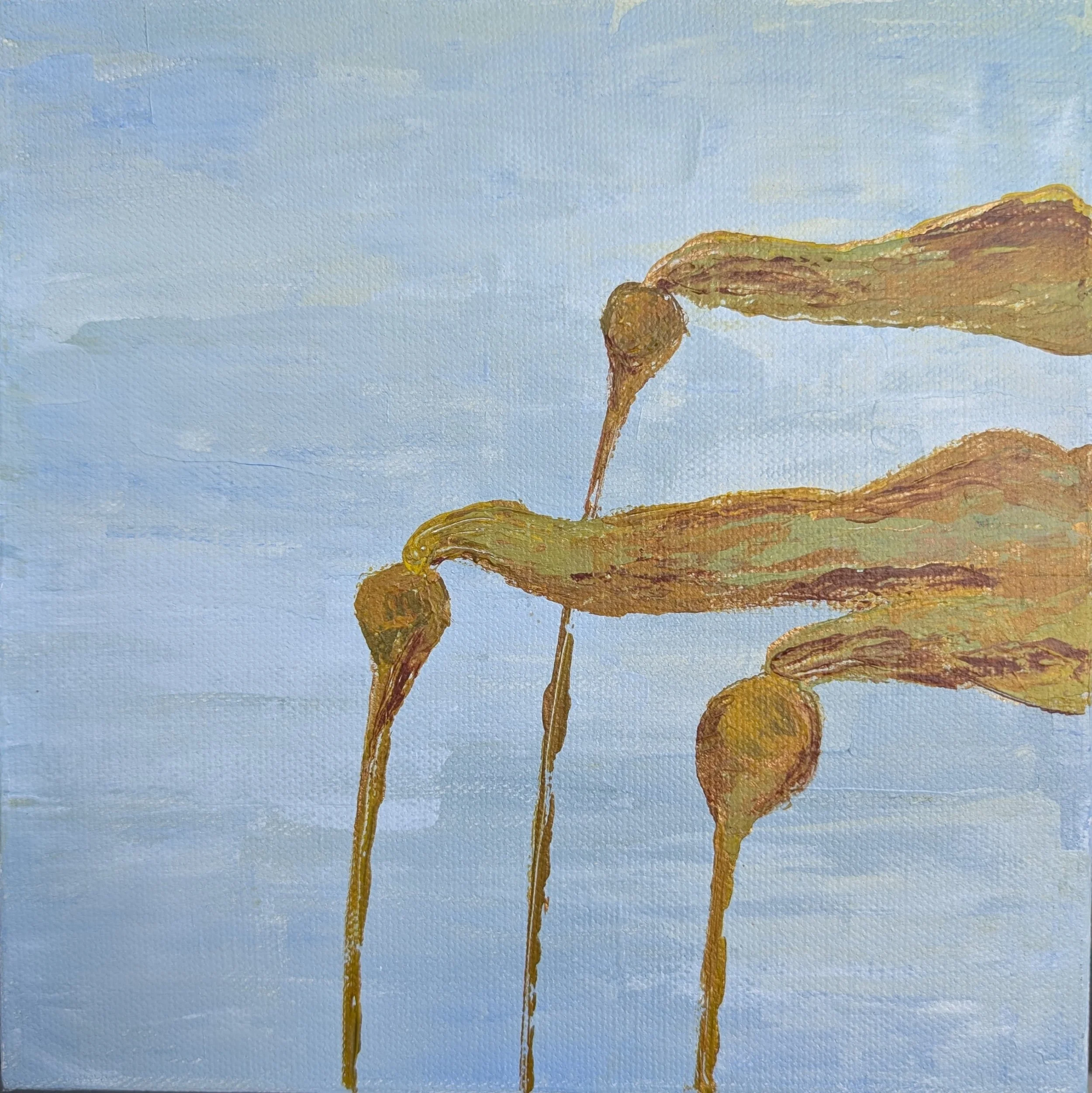 Bull Kelp; acrylic on canvas