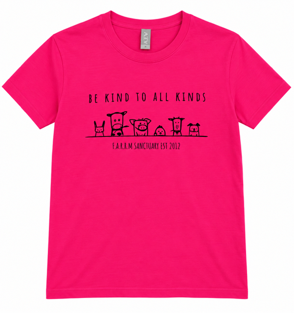 youth shirt be kind pink.png
