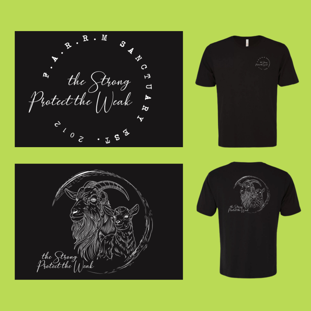 unisex shirt, masc goat, black.png