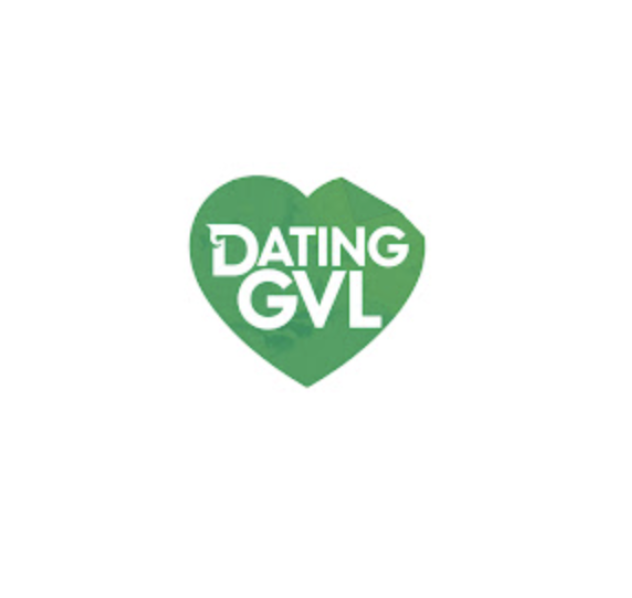 Green heart-shaped logo with the words "DATING GVL" inside.