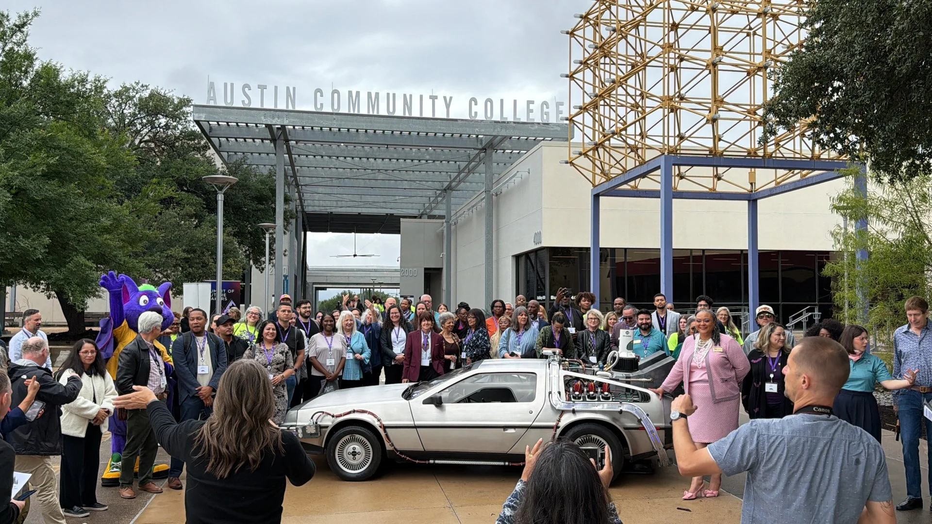 TIME MACHINE TEXAS DELOREAN AUSTIN CC EVENT