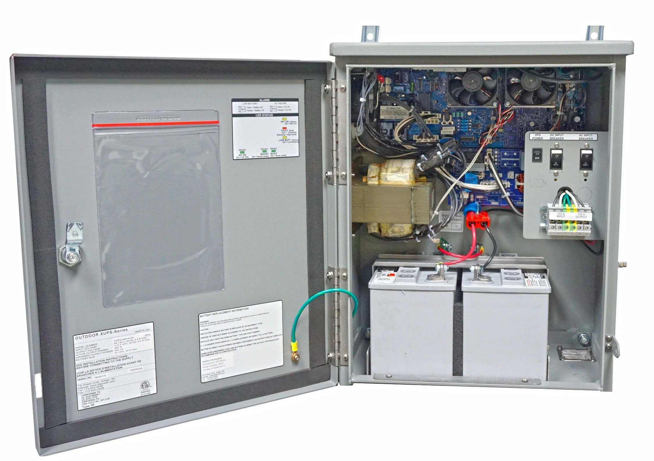 TSI Power UPS NEMA 3R Outdoor Weatherproof UPS NEMA 3R Enclosure