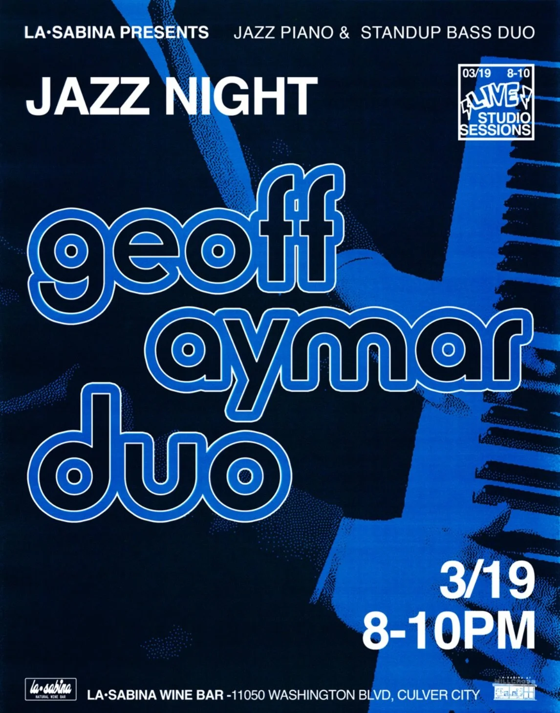 Hot week on the block! Swing by this Thursday evening to sit back and cool down at this week&rsquo;s Jazz Night featuring Geoff Aymar (keys) and Paul Morin (standup bass) 🎹🎶