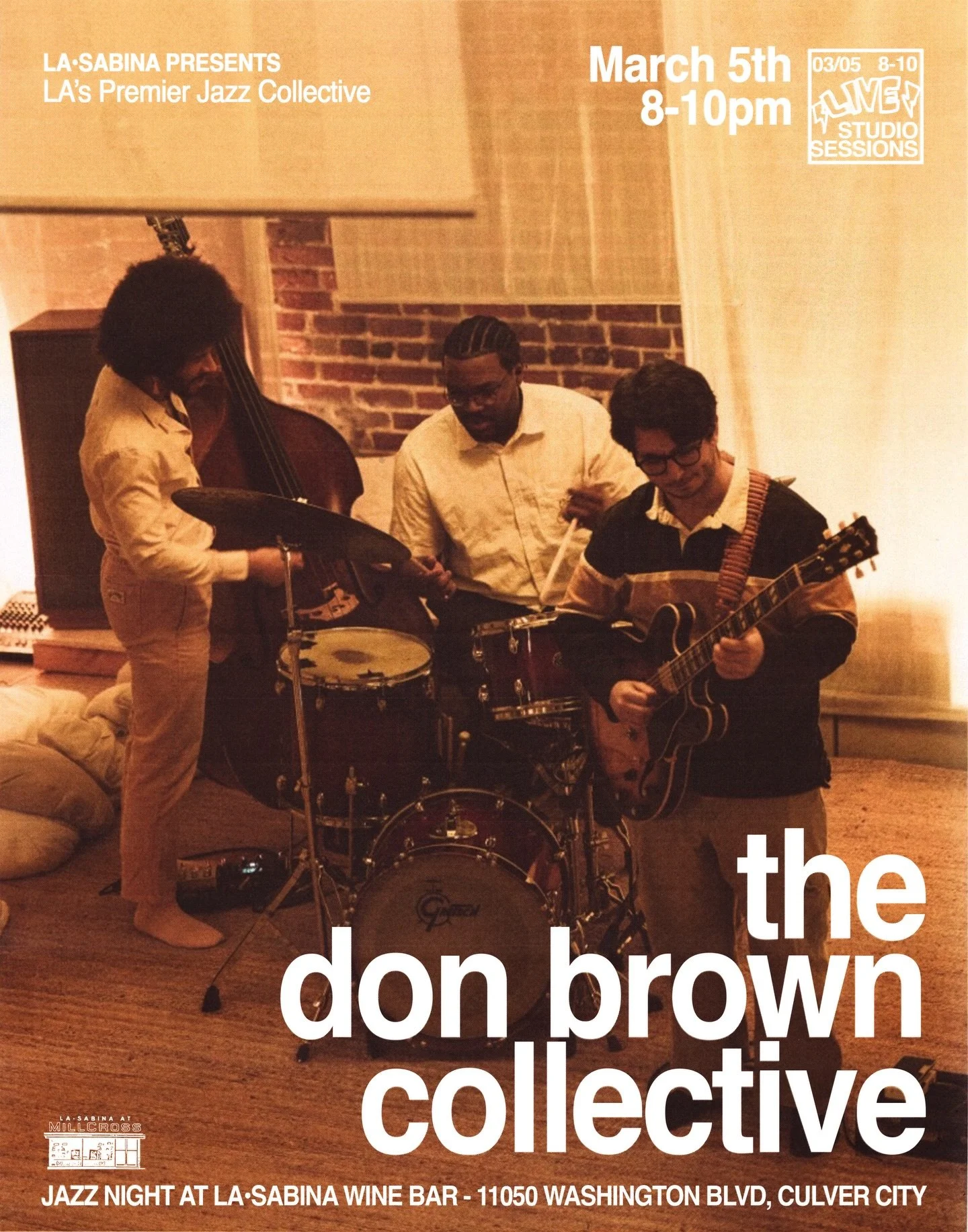 Join us this Thursday as our friends @thedonbrowncollective return to the bar for another Jazz master class. They&rsquo;ll be running a trio featuring Isaac Green @isaac_afro on bass, Mike Isacs @mikeisacsmusic on guitar, and Don Brown @donbrowndrums