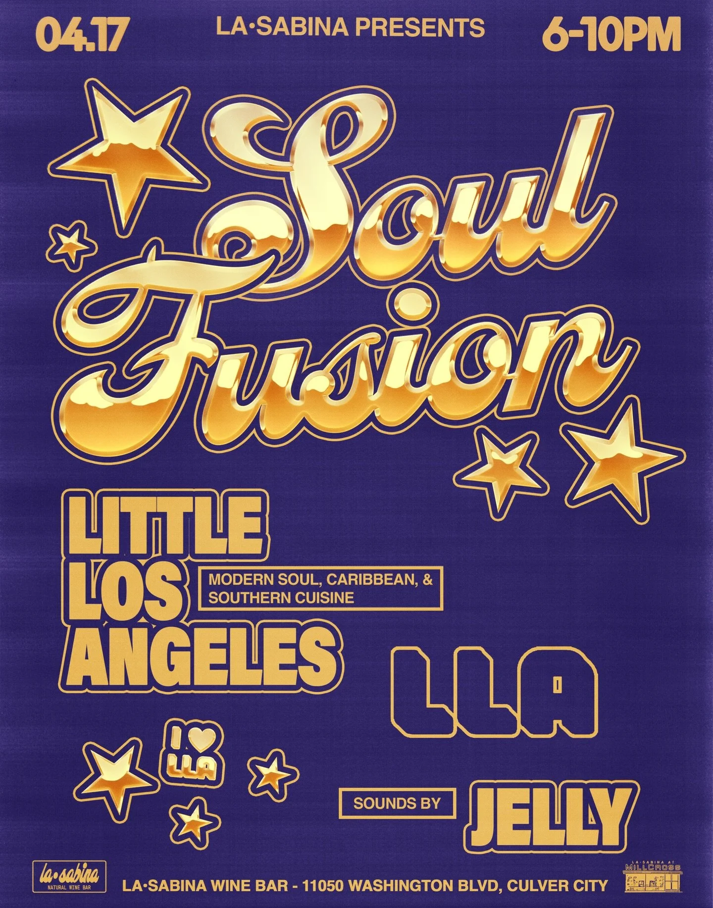 SOUL FUSION ROUND 2 🍗🍗

The great @littlelosangeles_ is gracing the patio with their delicious food and presence this Friday for another round of Soul Fusion! For musical pairings, we&rsquo;ve got JELLY @jellllyjams on the decks cooking up freshly 