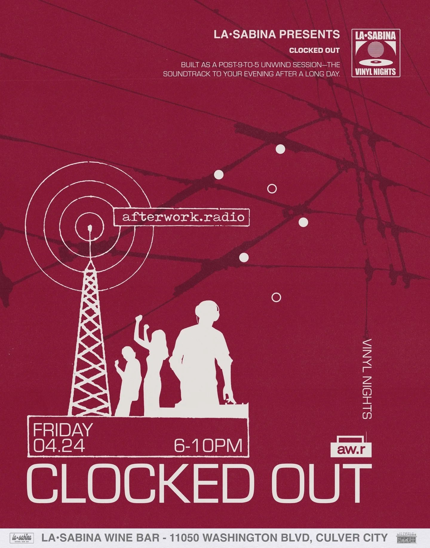 Join us this Friday on the corner for &ldquo; CLOCKED OUT&rdquo;, a DJ takeover presented by @afterwork.radio 👔🎶

What started out as a group of friends pulling up to our weekly Open Tables nights (every Tuesday!), has turned into its own Friday ni