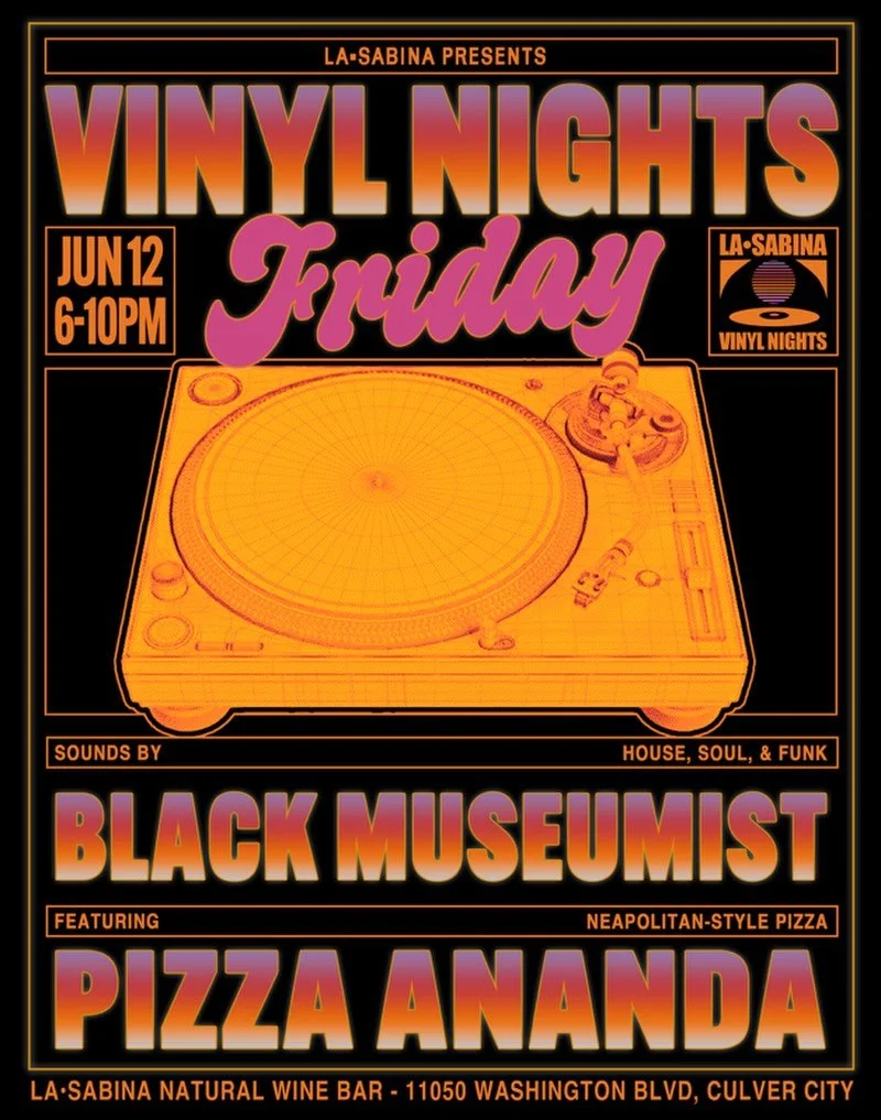 VINYL NIGHT 🍕🎶

Two heavy-hitters return this Friday - @pizza.ananda slingin pizza on the patio and @blackmuseumist on the decks. Join us for another great evening here on the corner 🎶

See you at the bar 🍷