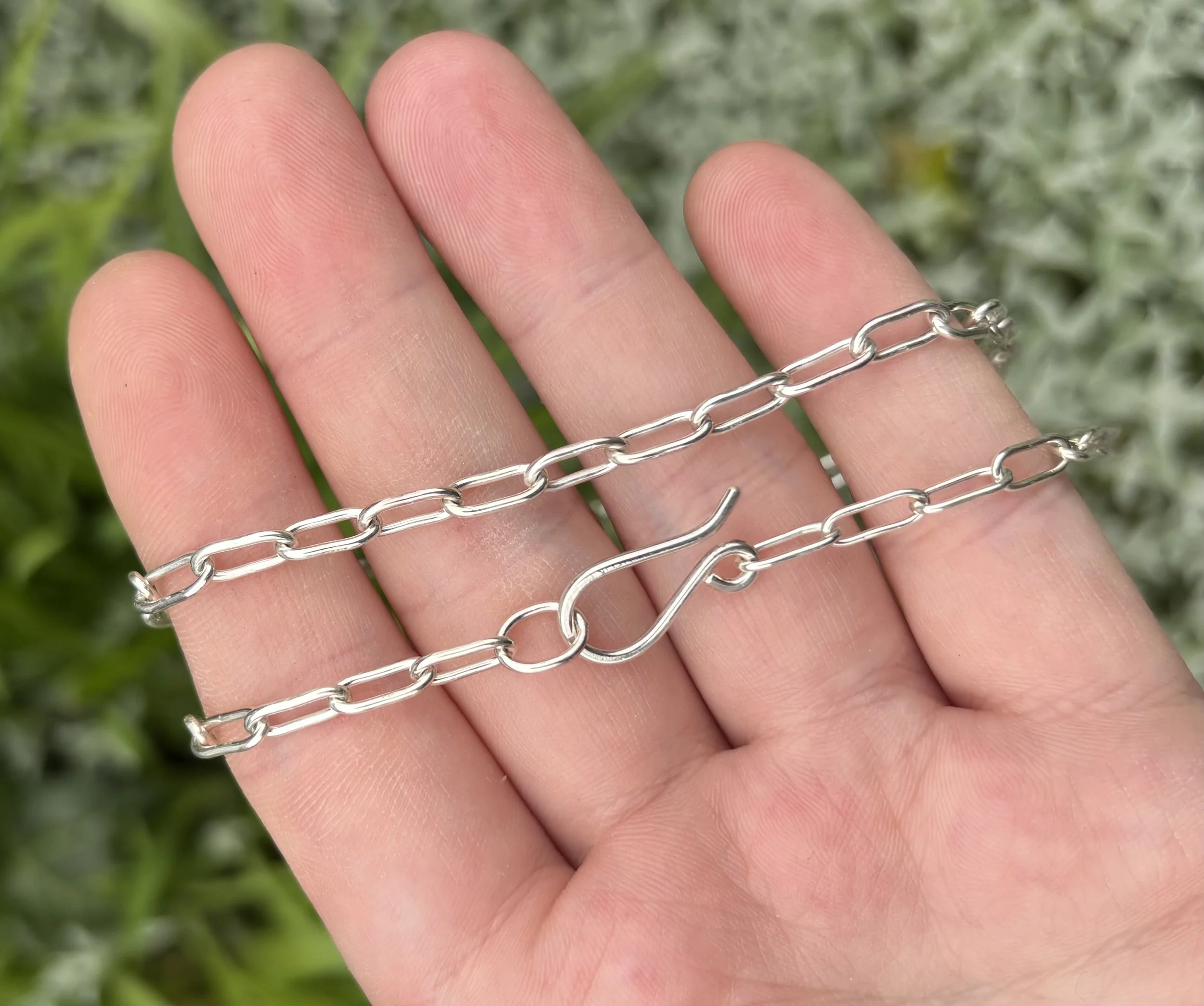handmade paperclip chain