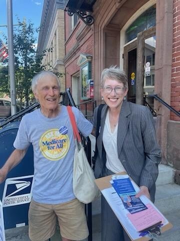 I just got off the stage at the Food &amp; Farms Forum at the Shelburne Falls Theater at Memorial Hall where I answered questions from voters about local agriculture, food access, and food justice.
We talked about supporting farmworkers and the next 