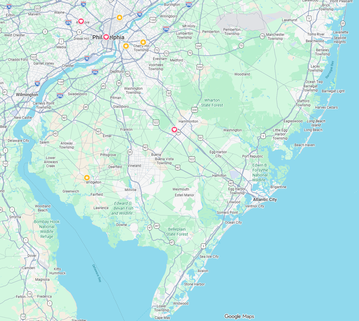 PJ Moffei Construction Serves South Jersey and surrounding areas. Serving Camden County, Gloucester County, Burlington County, Atlantic County, and surrounding areas