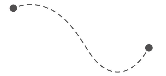 Diagram of a pendulum with a bob swinging from a fixed point.