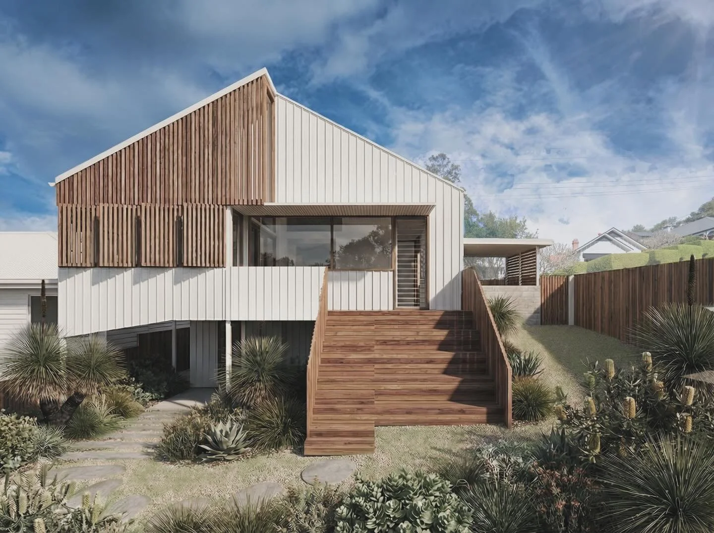 Concept design for a functional extension to a suburban Newcastle home.