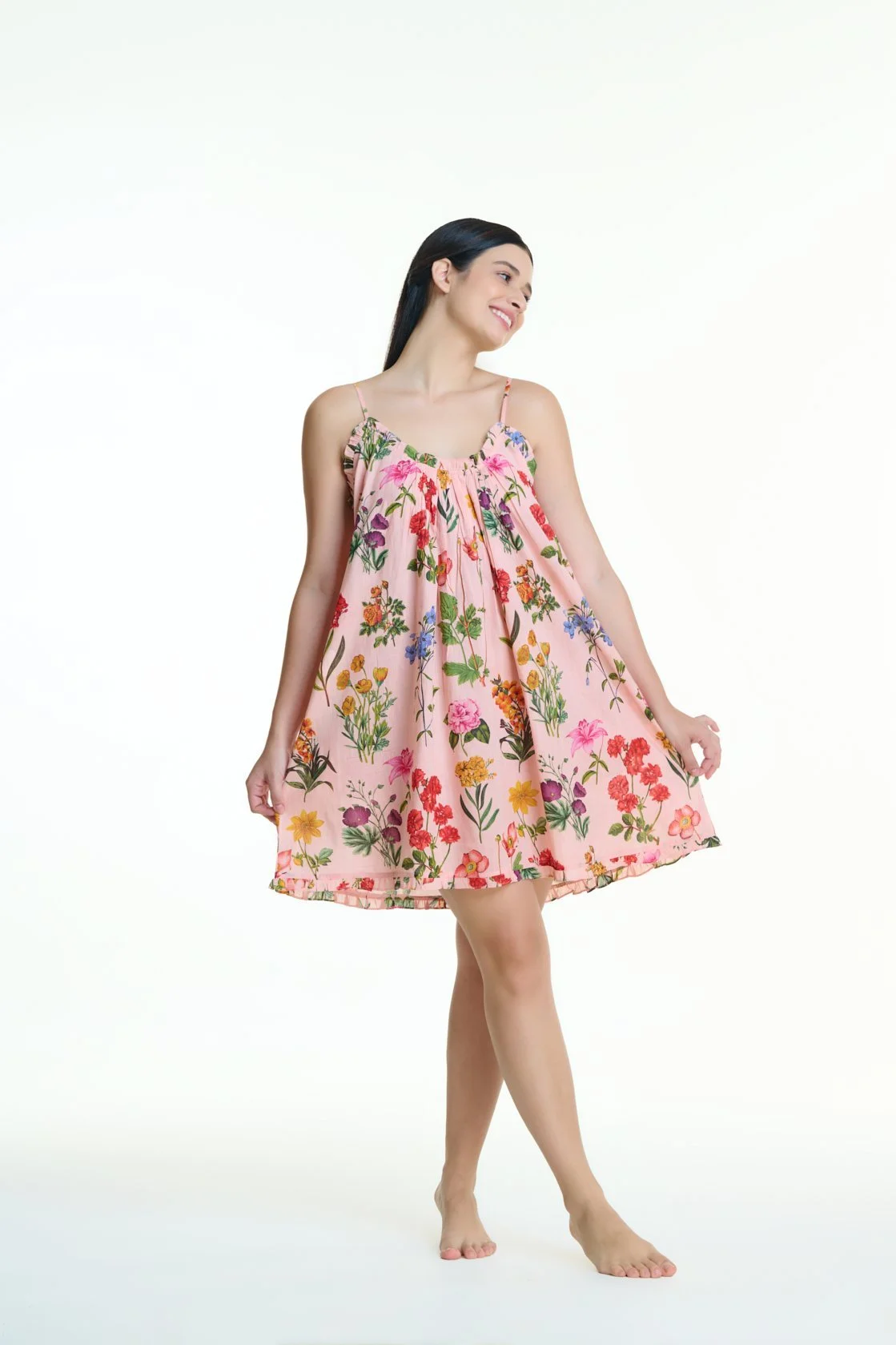 MD-866FF Printed | Short Dress