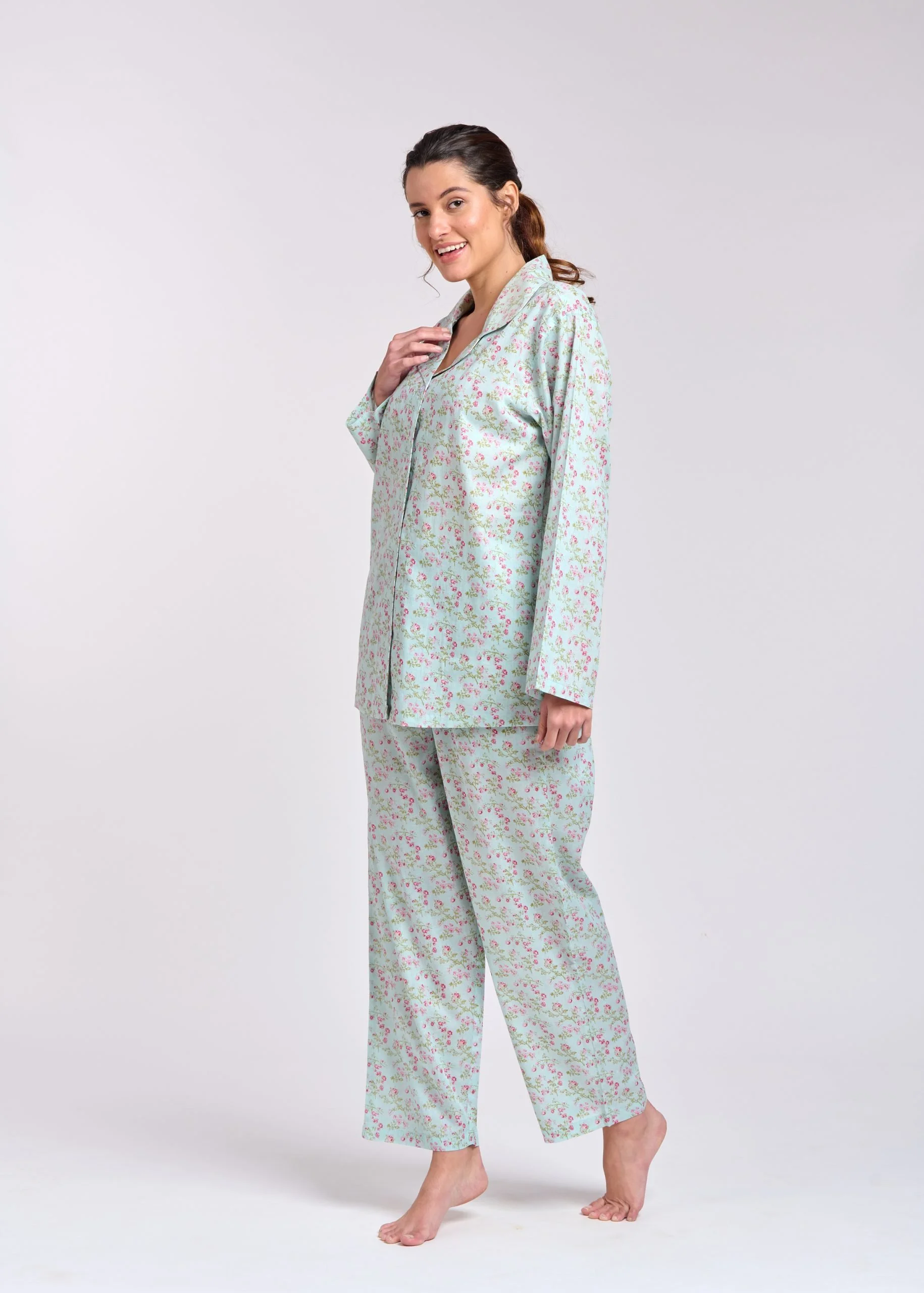 MD-751F8 Pyjama Set | Long Sleeve (Floral 8)