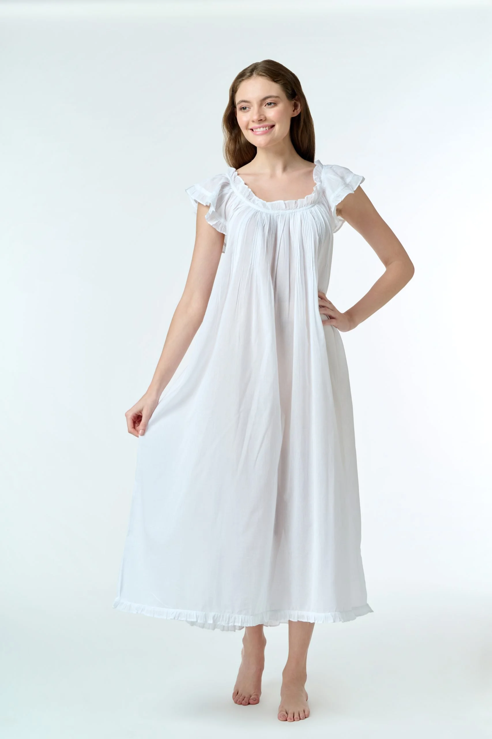 MD-87 Nightie | Capped Sleeves