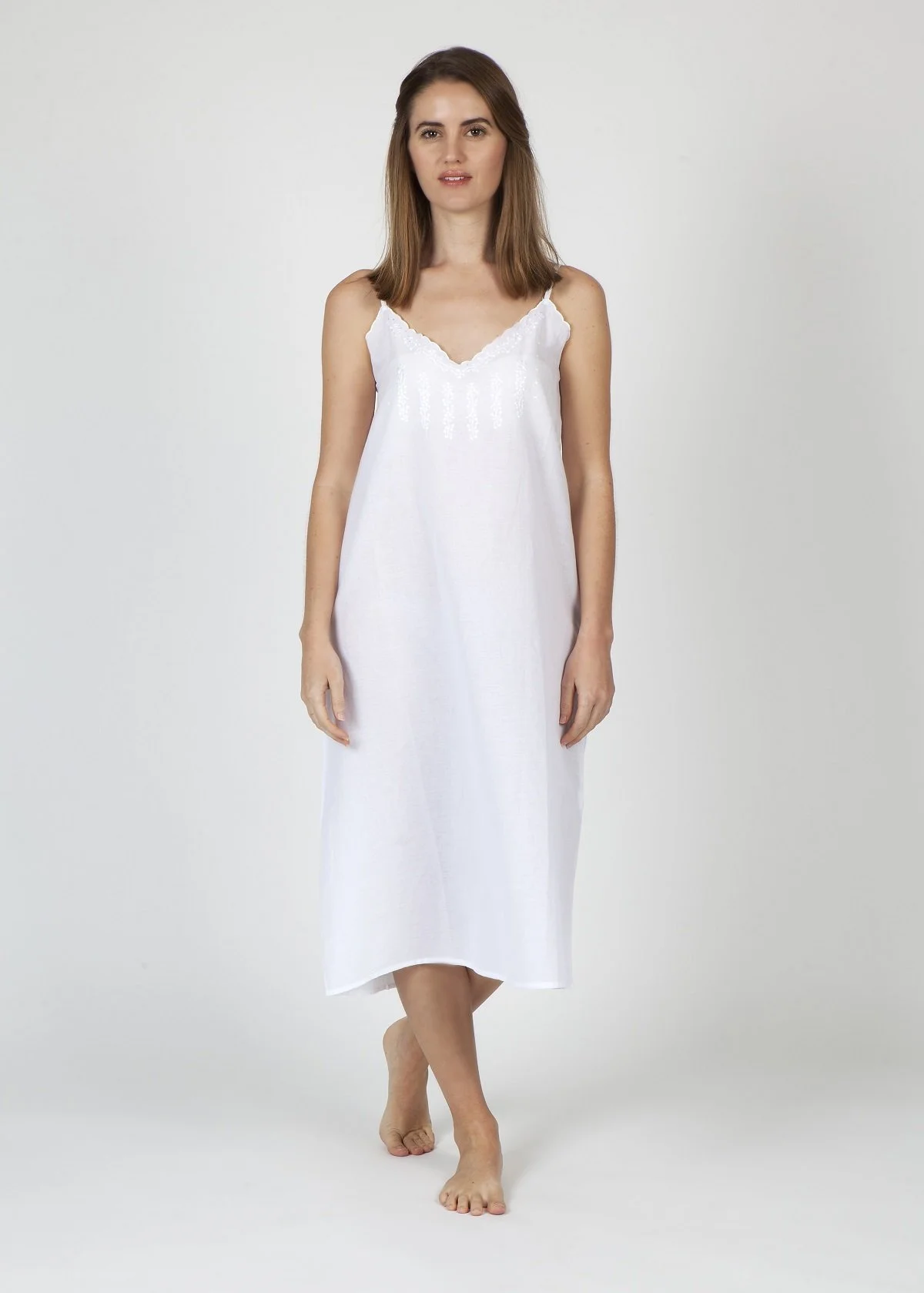 MD-2 Nightie | Slip (Light Embroidery)