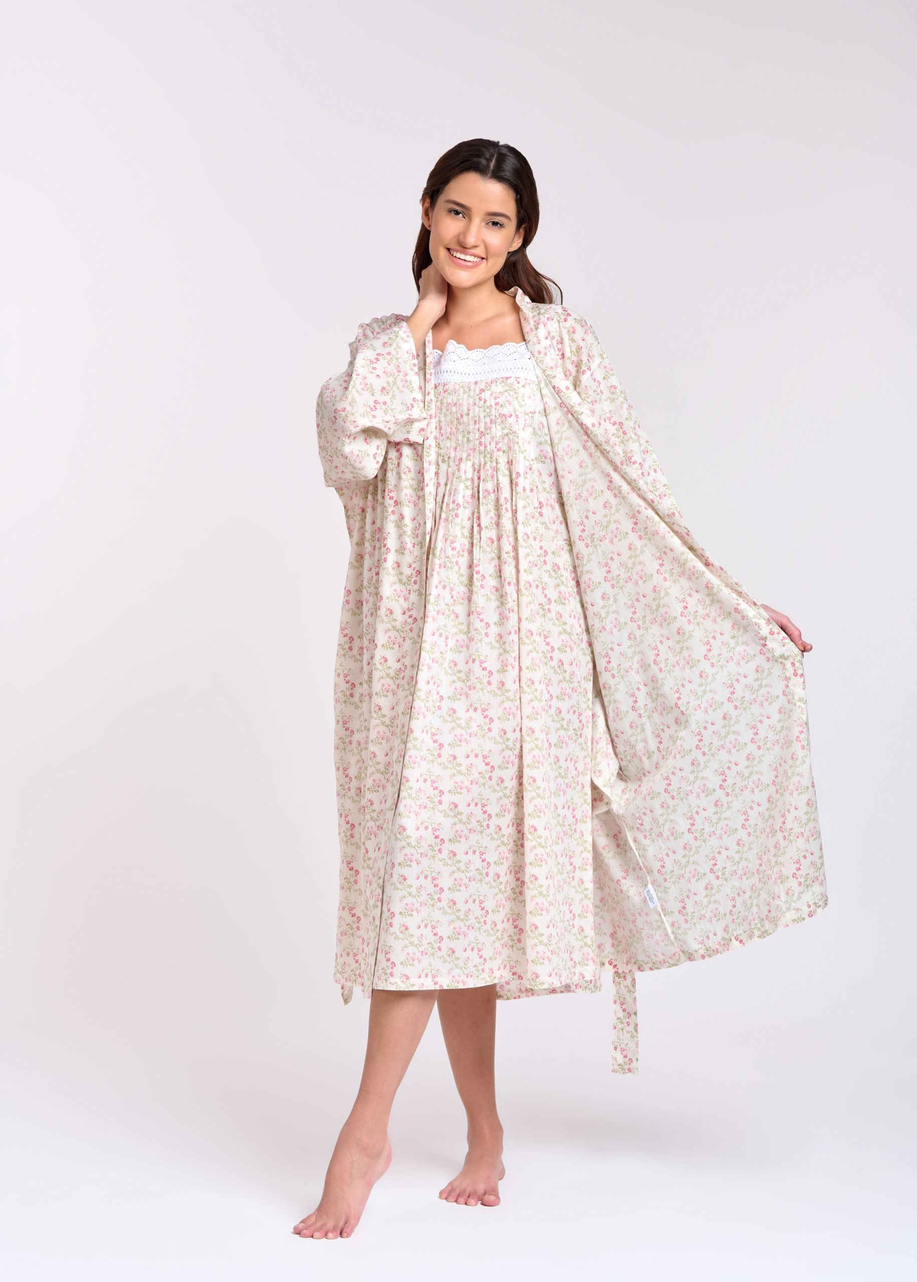 MD-75F7 Dressing Gown/Robe (Floral 7)