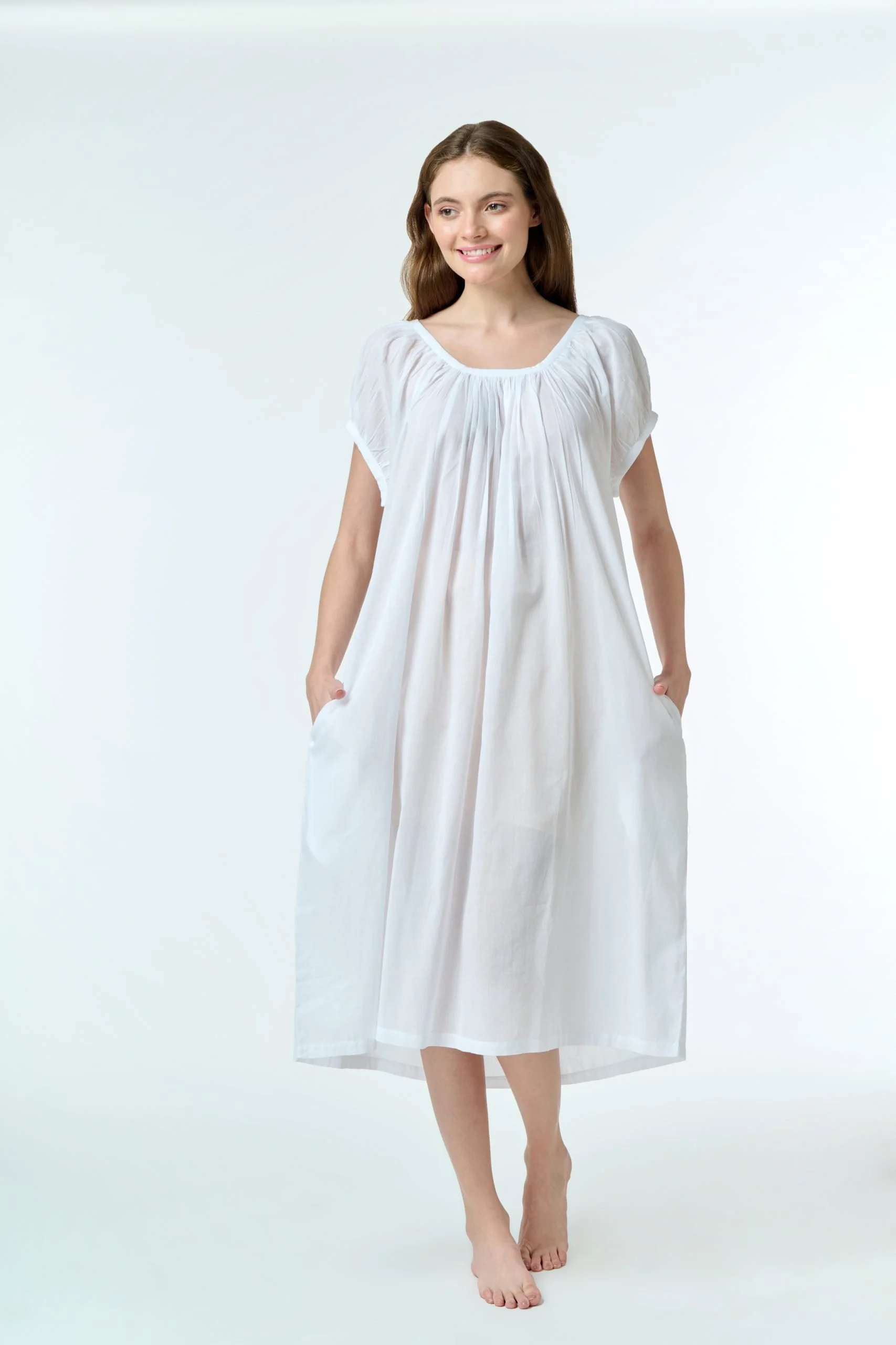 MD-86 Nightie | Capped Sleeve