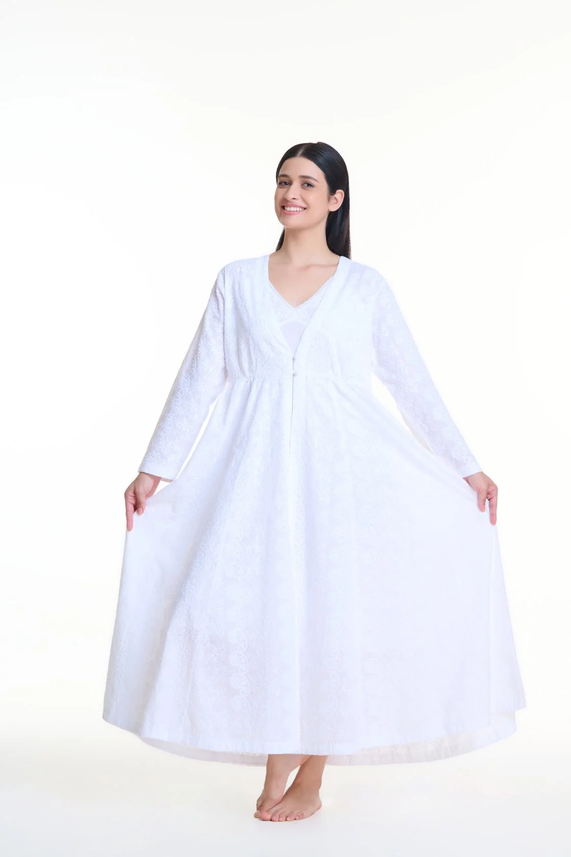 MD-26 Dressing Gown/Robe Embroidered
