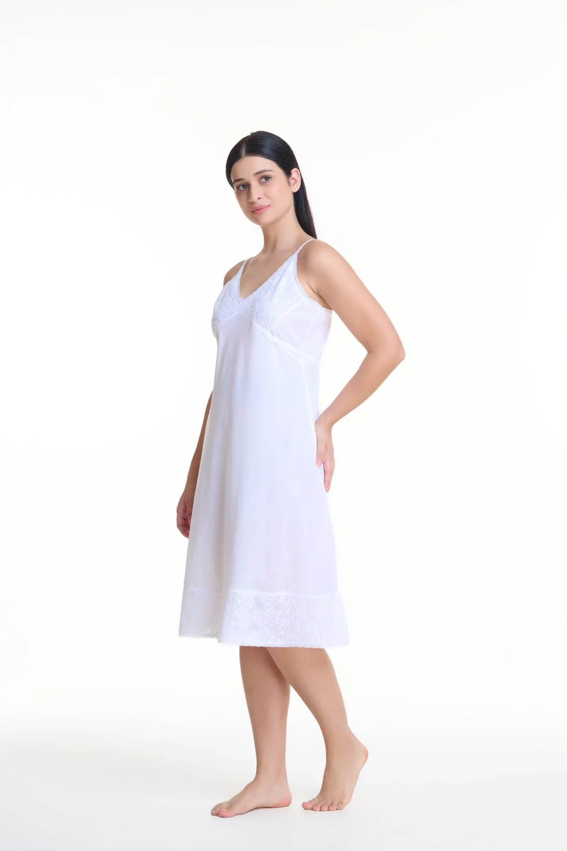 MD-24 Nightie | Slip Embroidery-