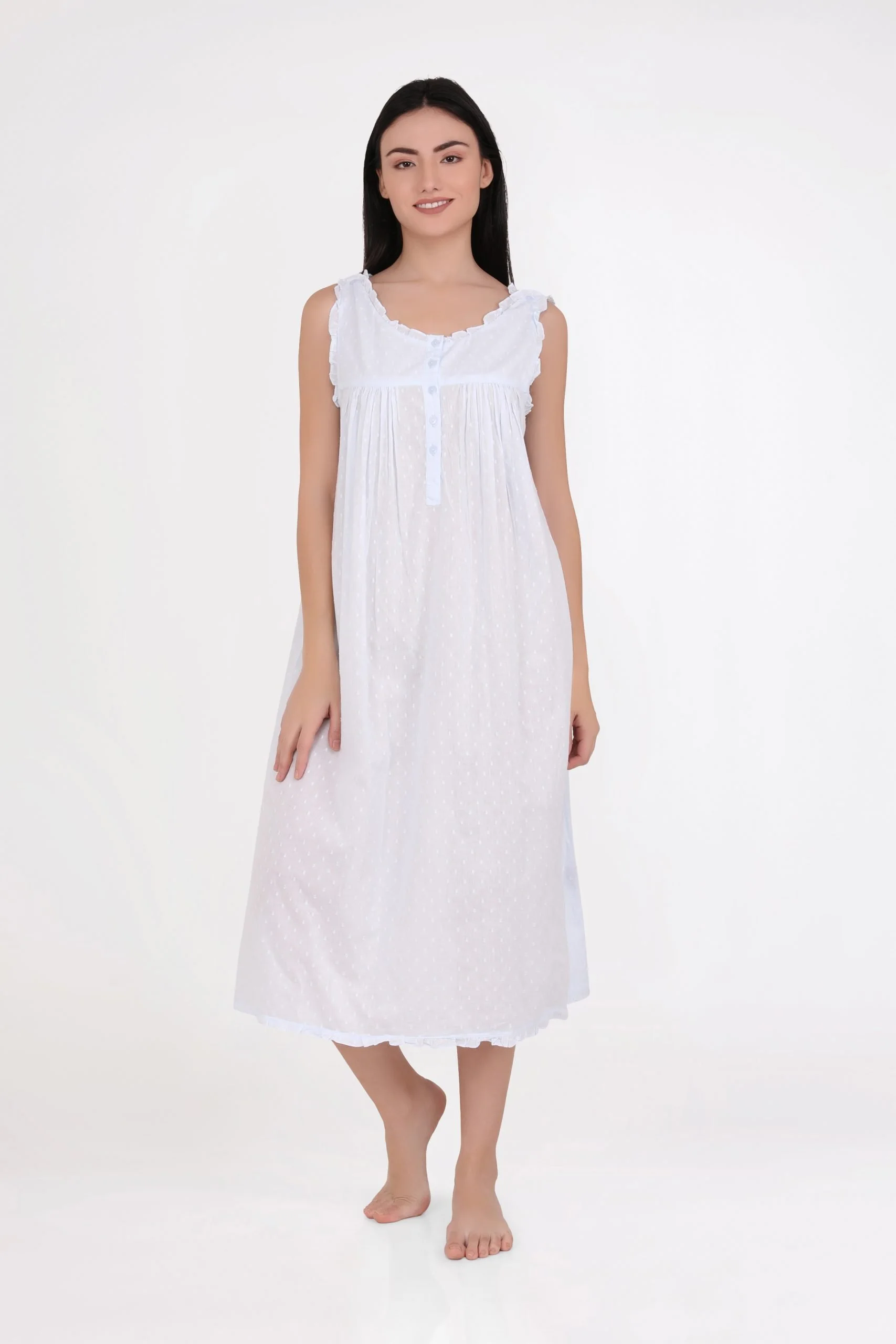 MD-7B1 Nightie (Hail Spot) | Pastel Blue
