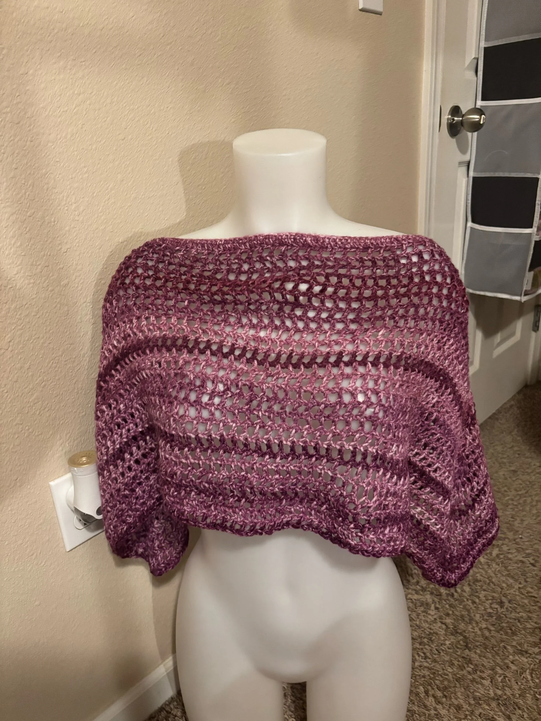 Purple Ombre Lily Poncho