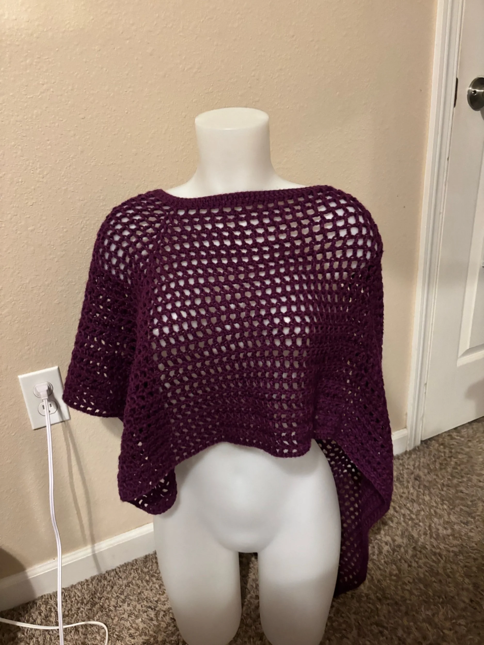 Purple Lily Poncho (L)
