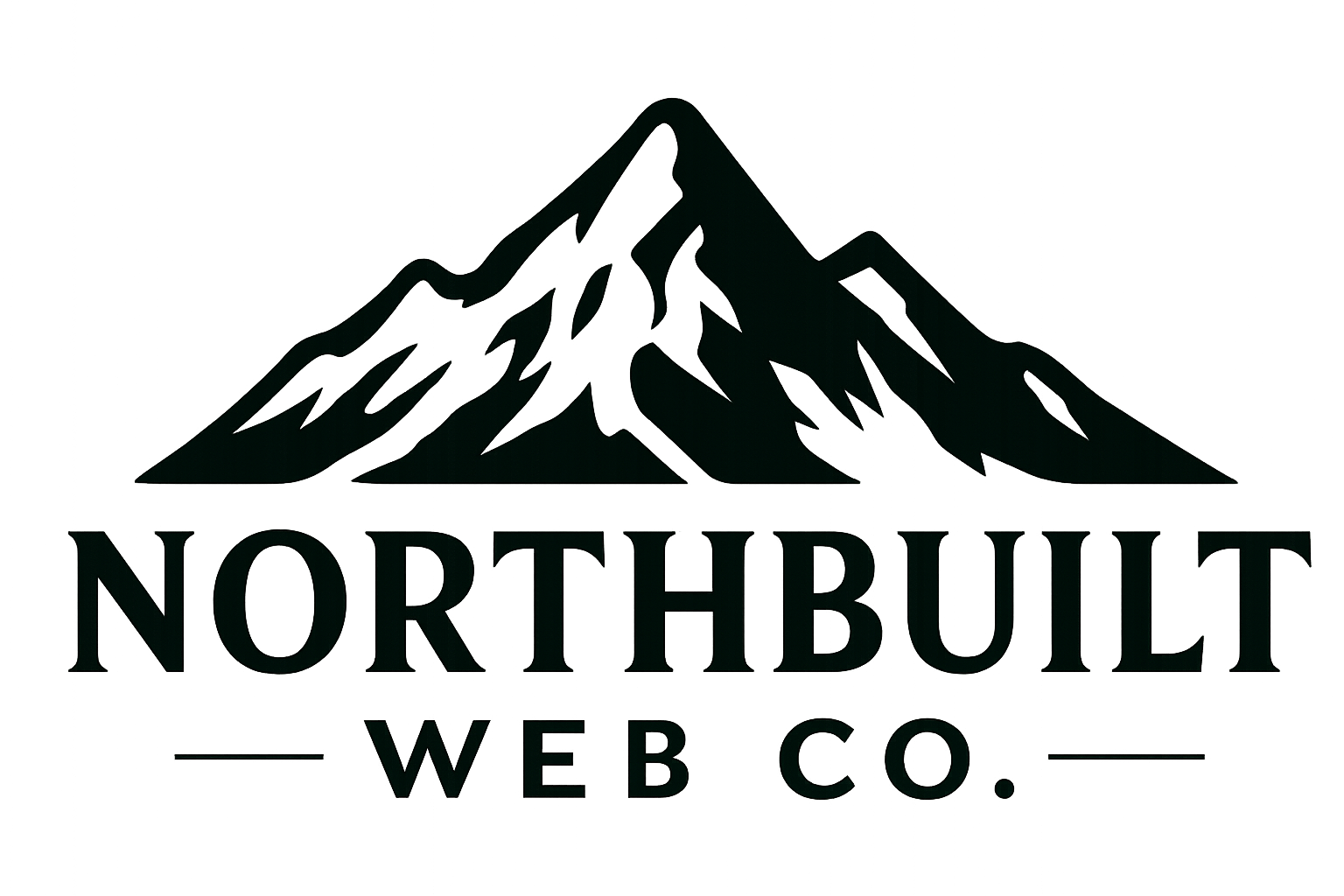 Logo of Northbuilt Web Co., featuring a stylized mountain outline above the company name.