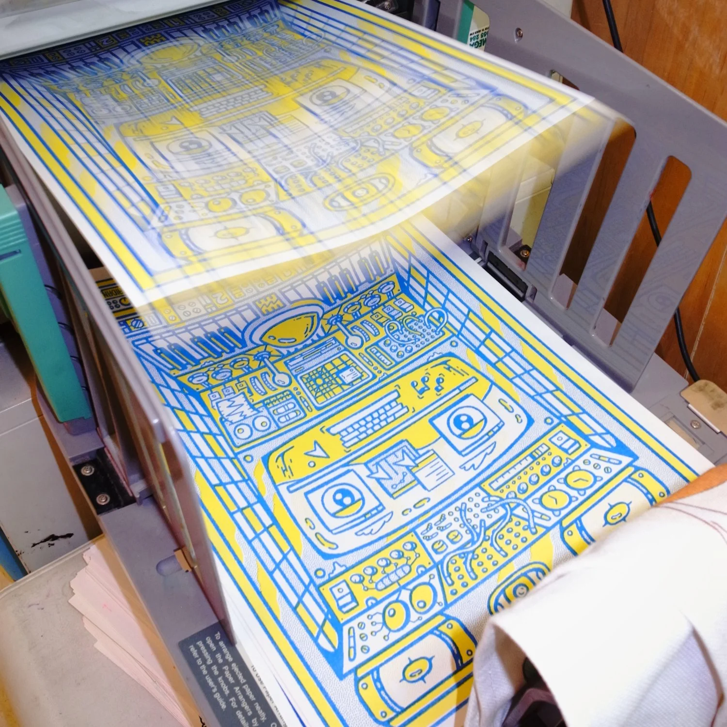 Super Synth Riso Print