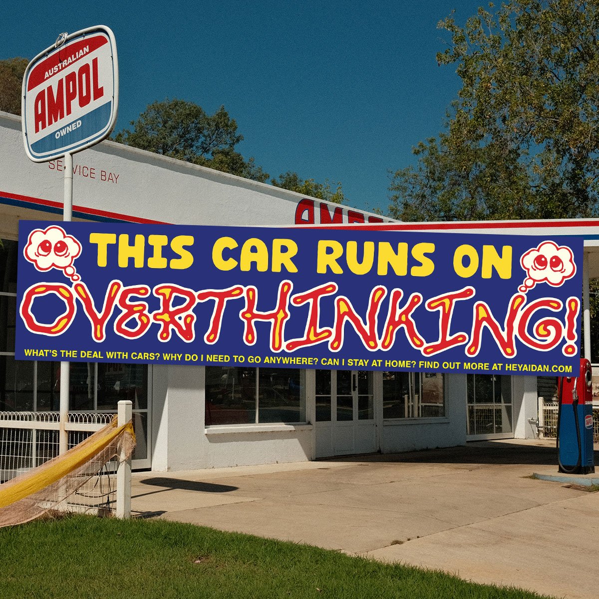 Overthinking Bumper Sticker