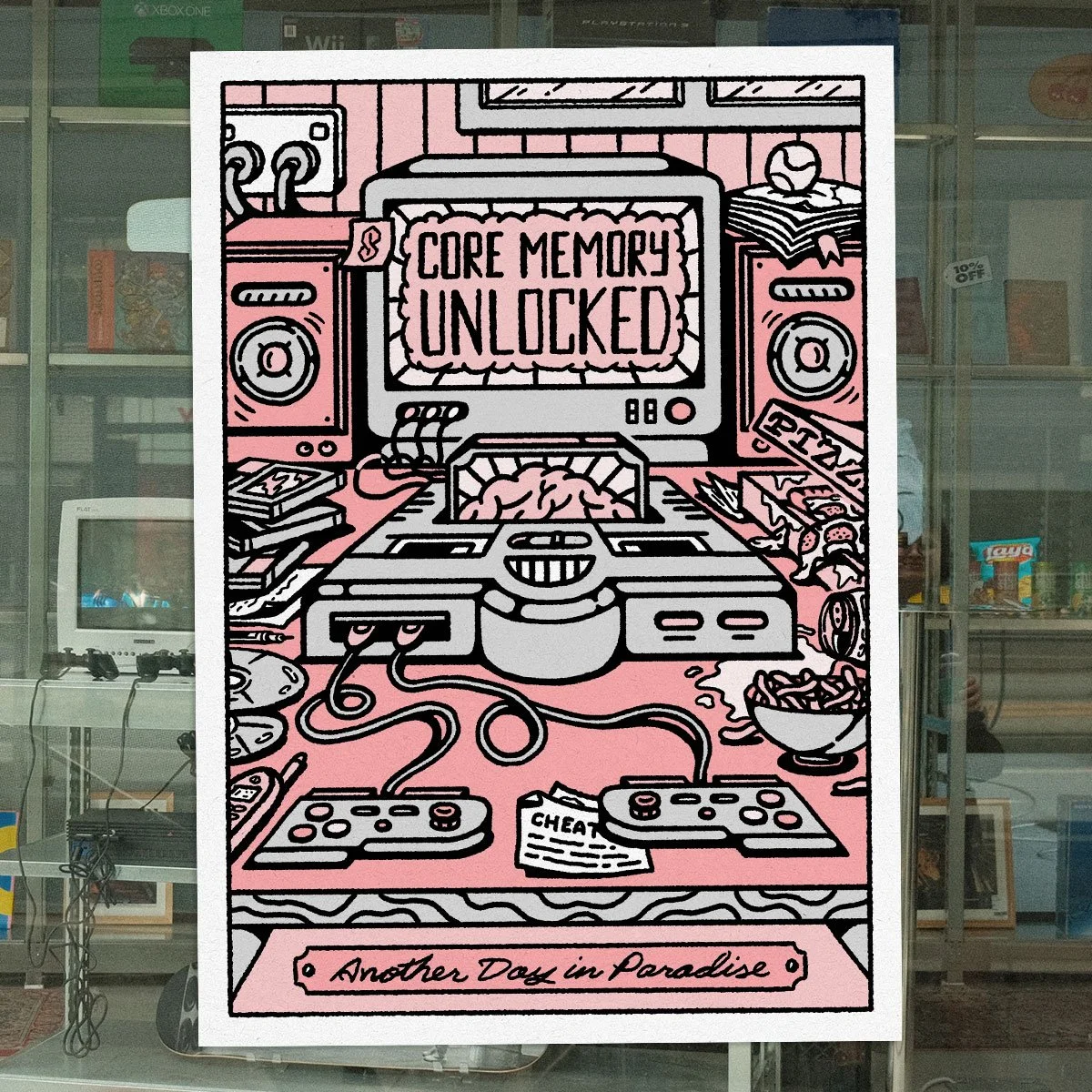 Core Memory Unlocked Riso Print