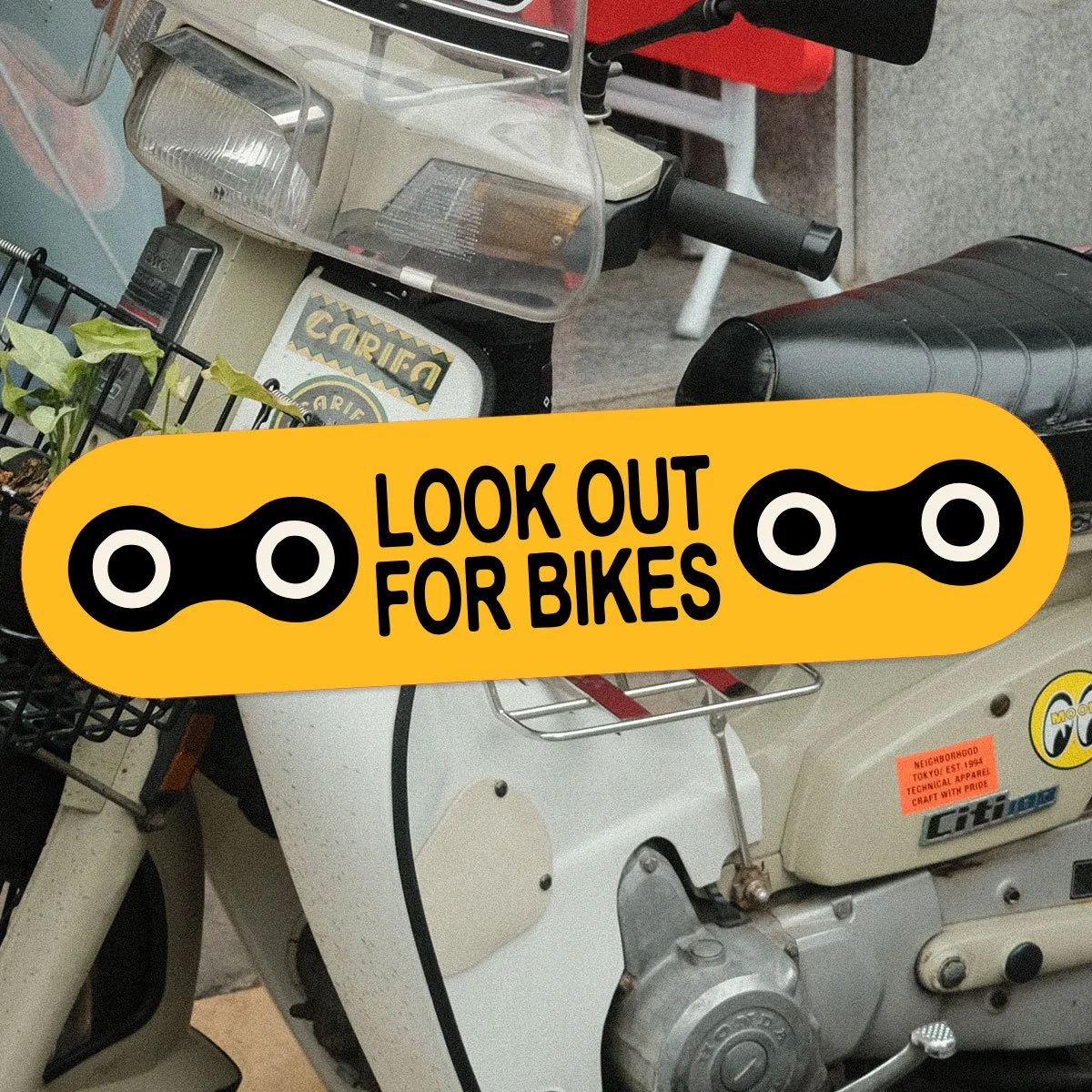 Look Out For Bikes Bumper Sticker