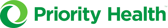 Priority Health logo with green circular icon and text