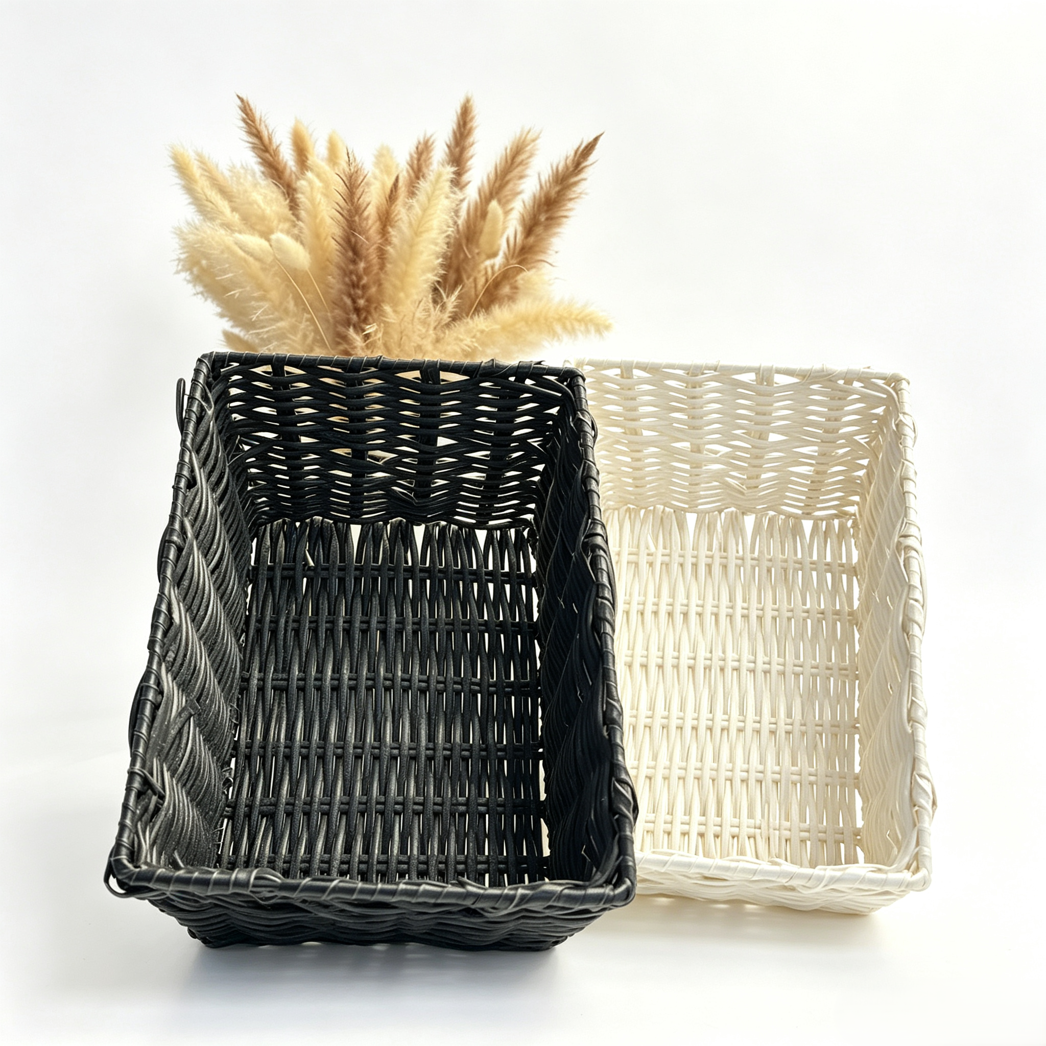 Wicker basket container (Set of two)