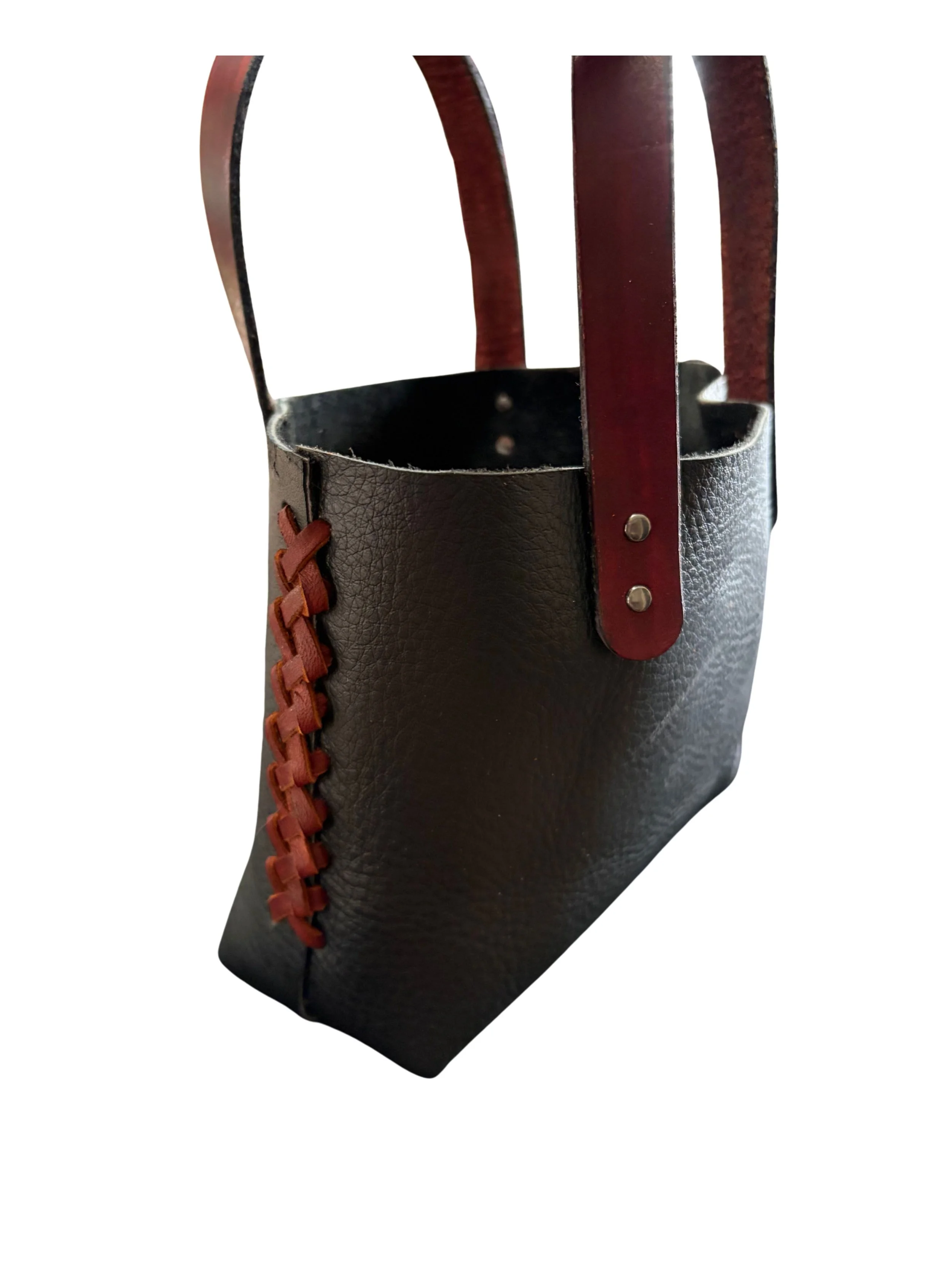 Mini Tote with two side straps and lace detail