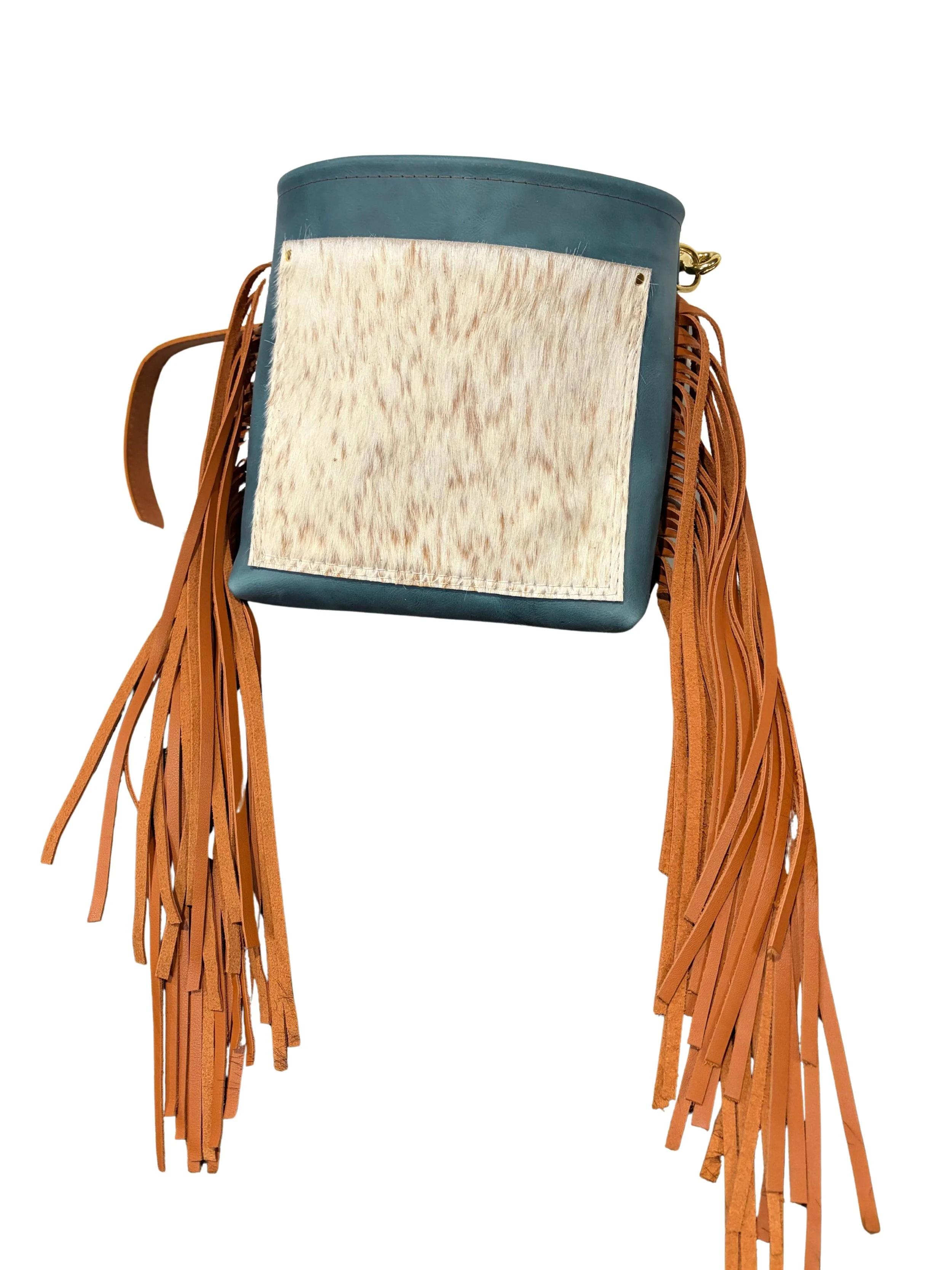Cowhide pocket Mini Tote