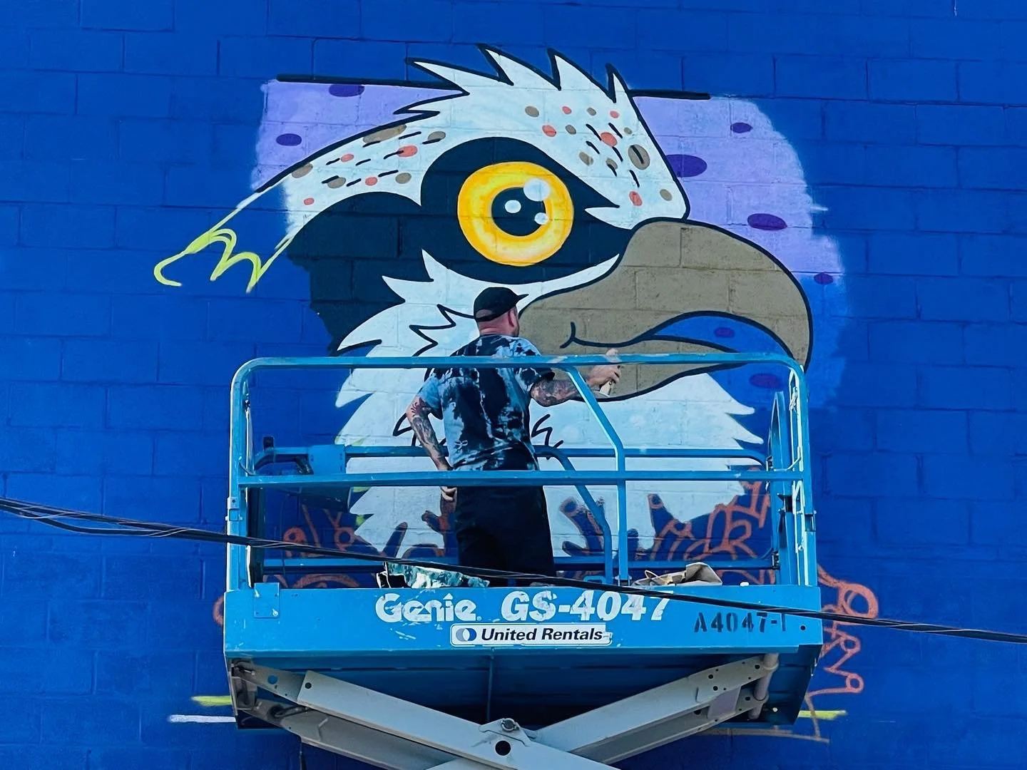 Our mural is getting closer to completion! Come watch @frenemylife put the final touches on this huge project this Saturday during our event with @cfe.savethesound for @artsideasct 📸: David Sepulveda