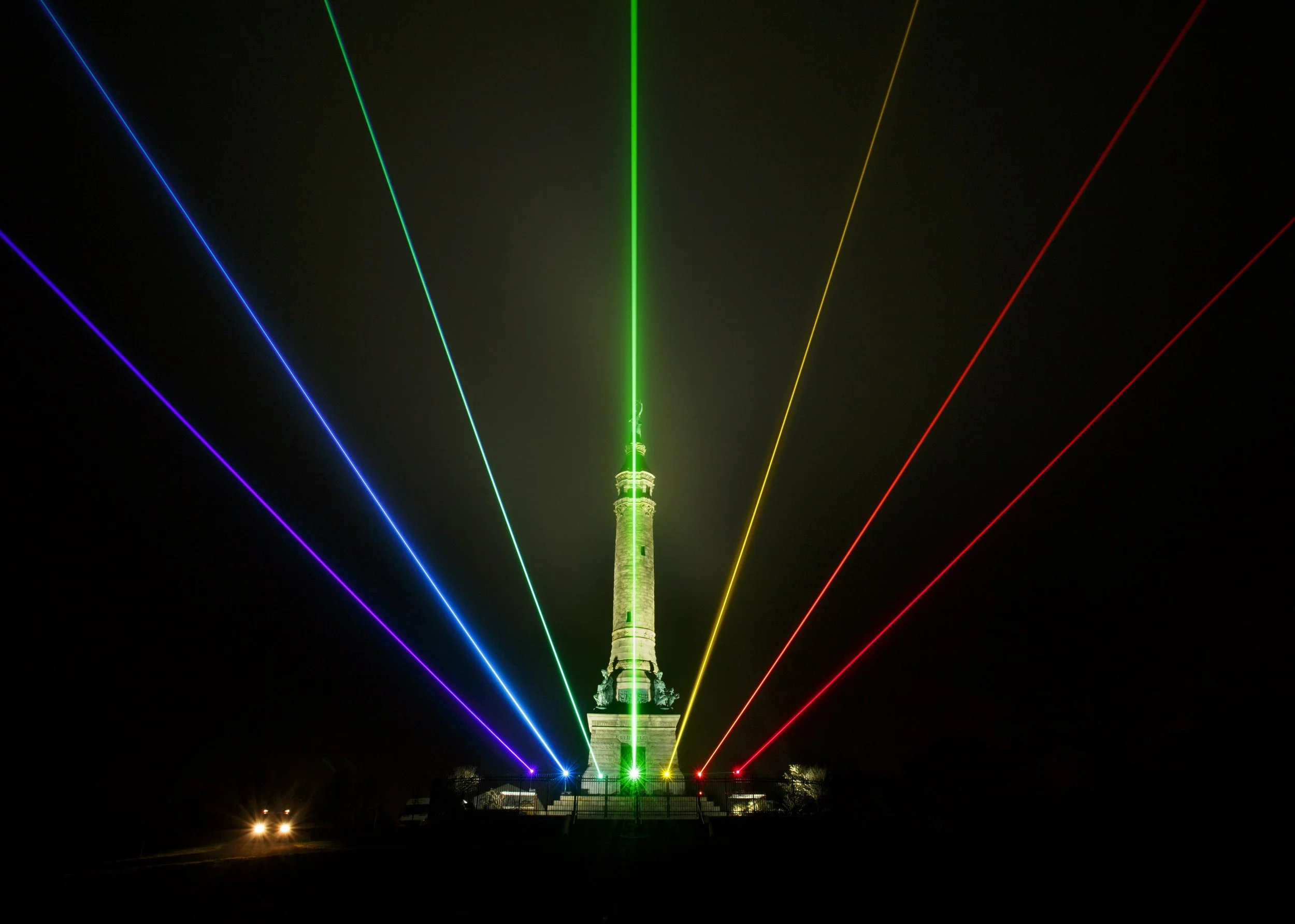 Yvette Mattern. Night Rainbow | Global Rainbow New Haven, 2013