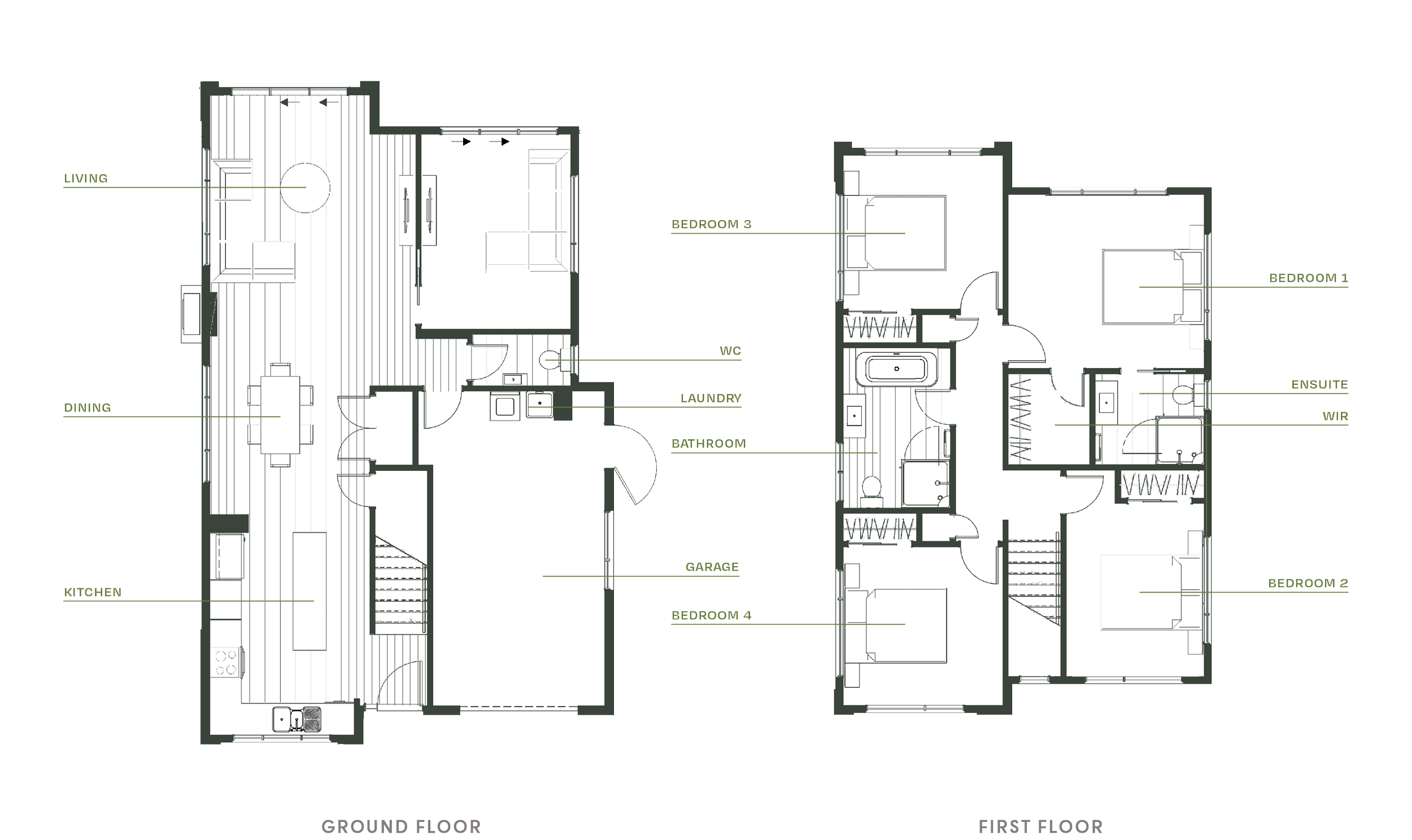 Avendale's ground and first floor plans