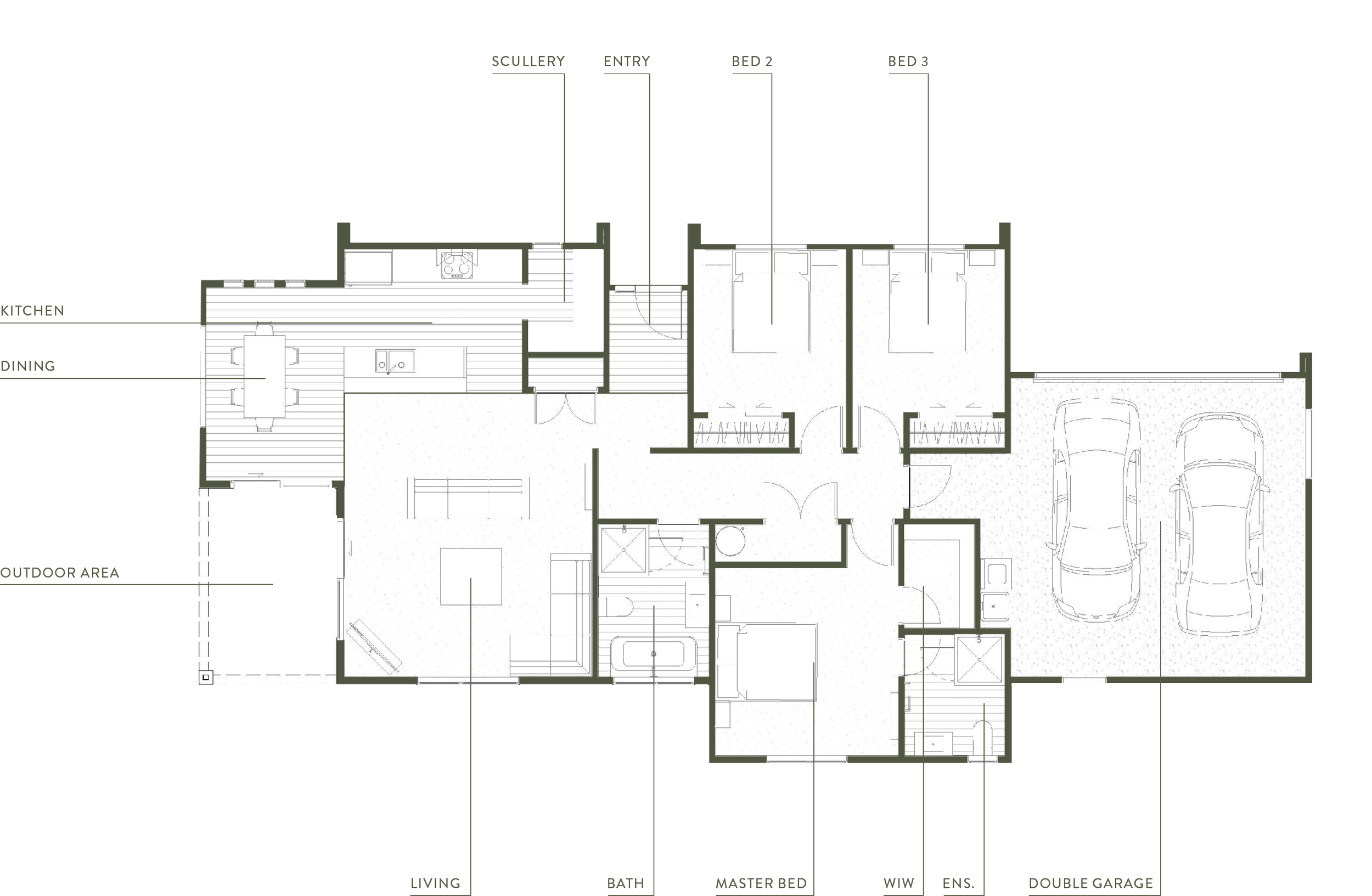 Floor plan for Maymorn Farm's Wilton, a turn-key home design