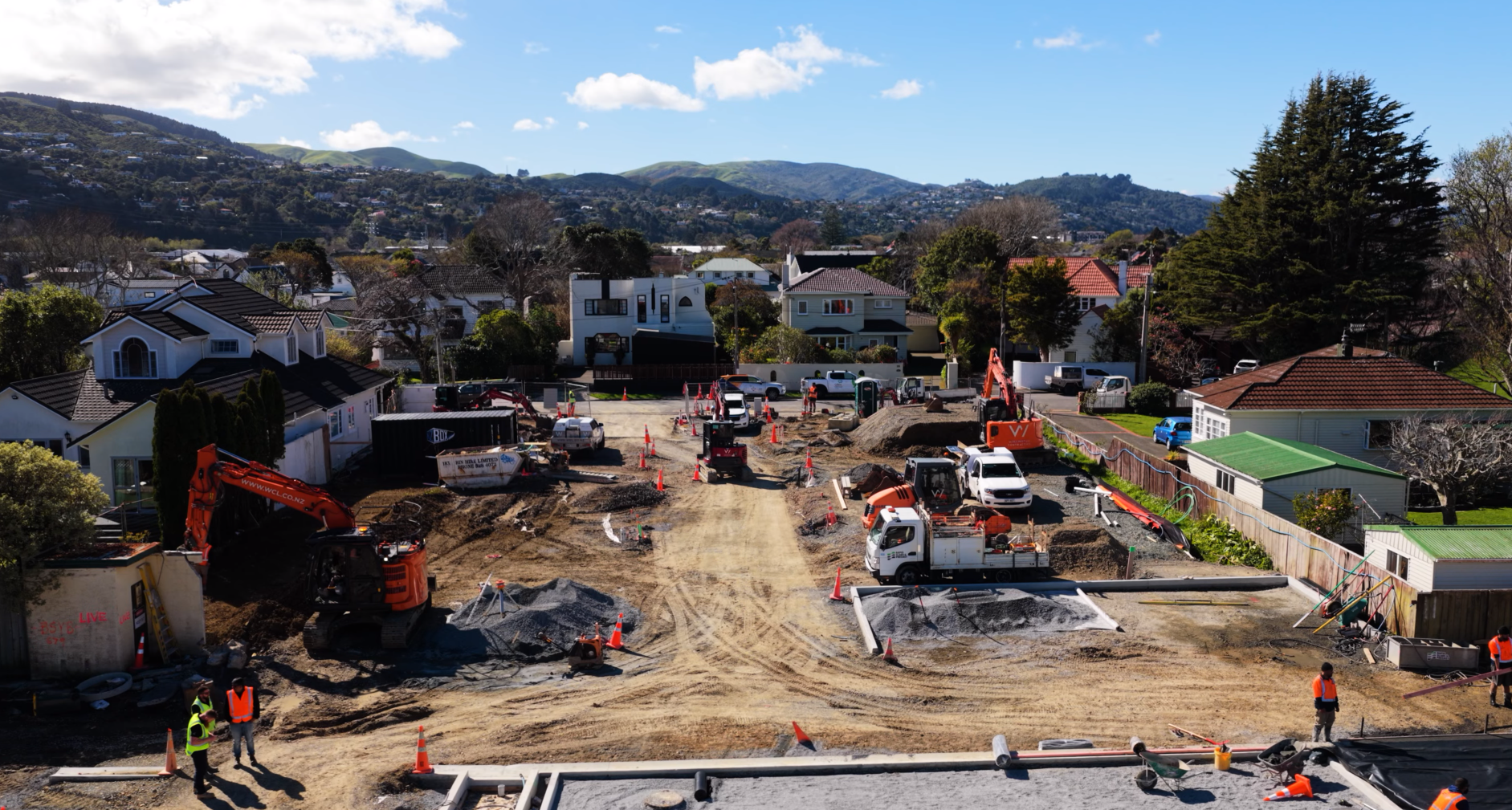 Construction work starting at The Brigade Residences, Fire House Lane, Marina Grove, Lower Hutt