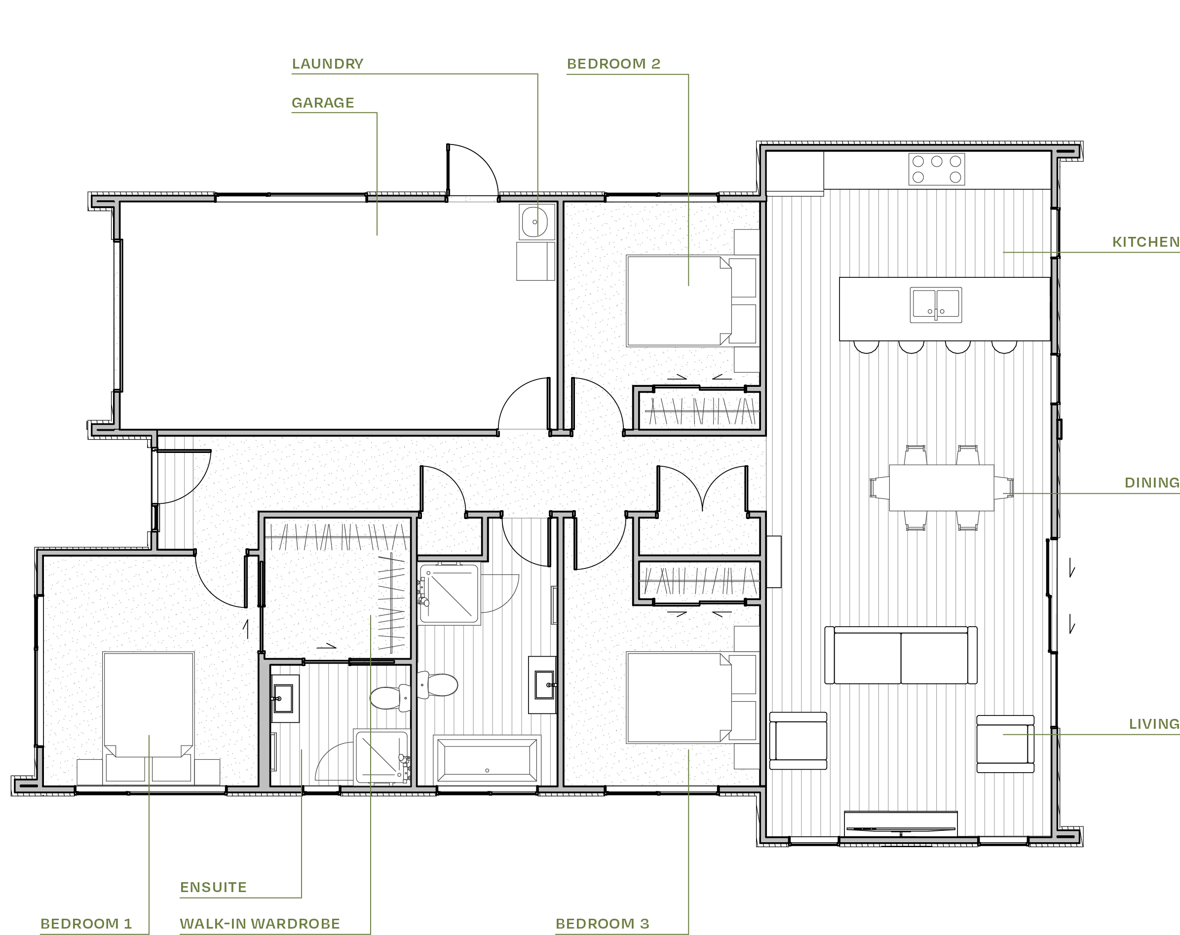 Tulloch floor plan, a Back Straight house design by Gillies Group
