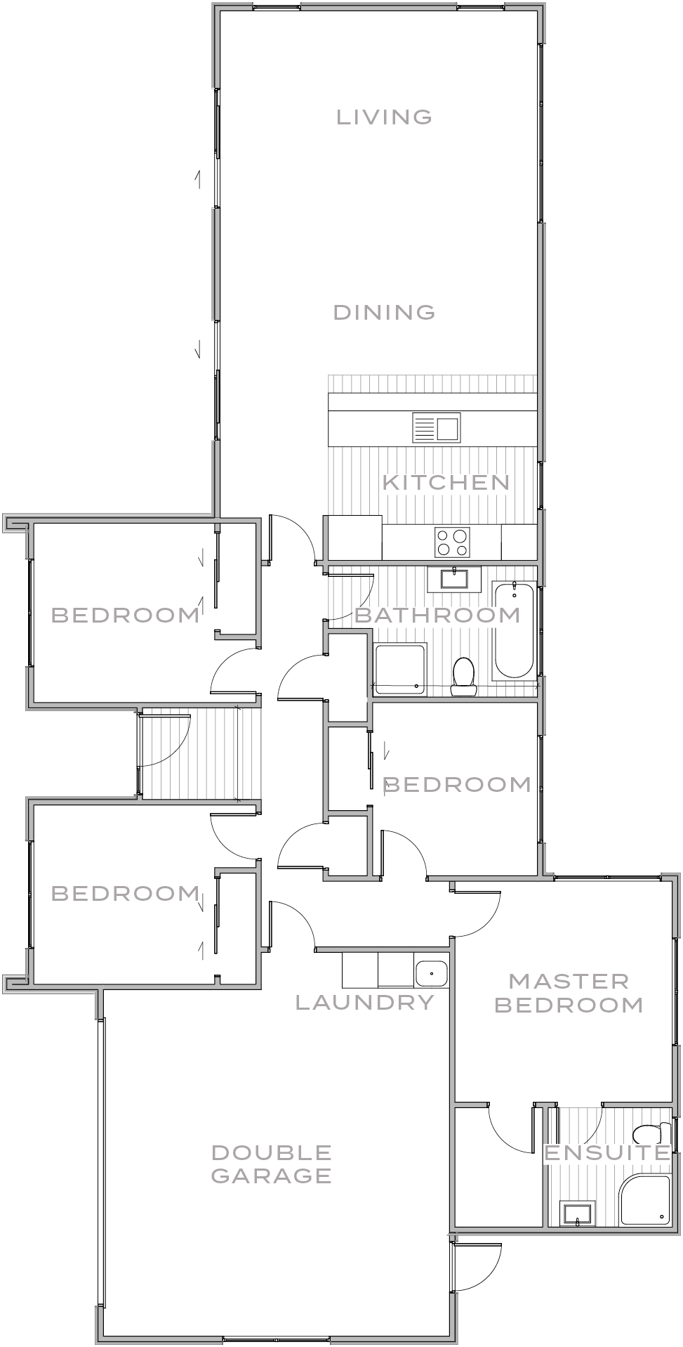 Floor plan for Brown Owl Park home, Black Beech