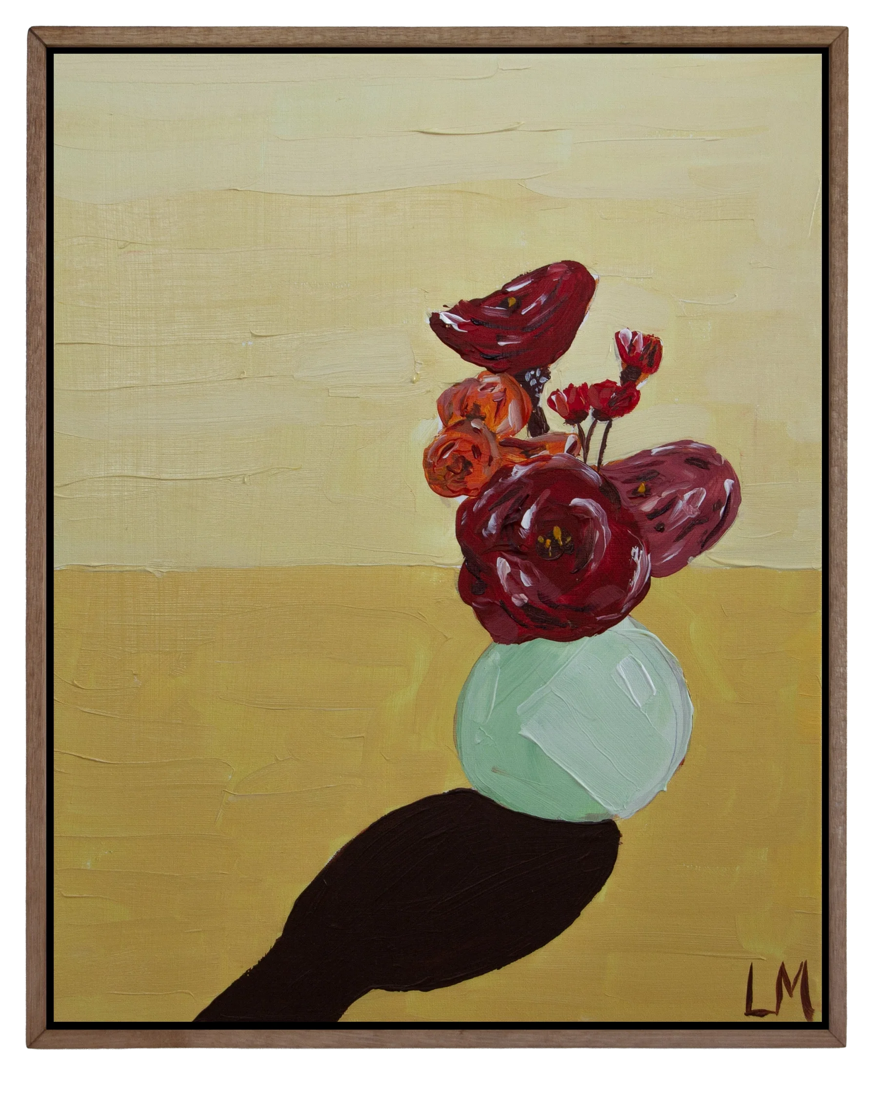 Original Painting: A vase with Reds